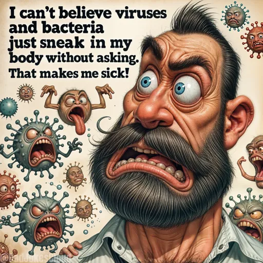 Trespassers Inbound. I can't believe viruses and bacteria just sneak in my body without asking. That makes me sick!