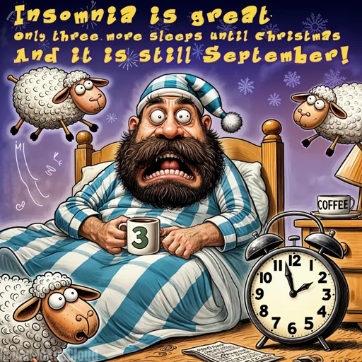 Long Range Forecast. Insomnia is great… only three more sleeps until Christmas. And it is still September!
