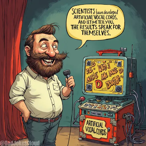 Lab Coats, Loud Mouths. Scientists have developed artificial vocal cords, and let me tell you, the results speak for themselves.