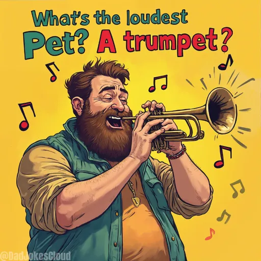 Noise Complaint Filed. What's the loudest pet? A trumpet!