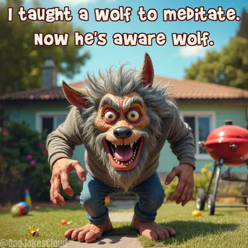 Apex Predator, Inner Peace. I taught a wolf to meditate. Now he's aware wolf.