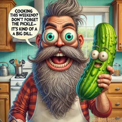Cooking this weekend? Don't forget the pickle… it's kind of a big dill.