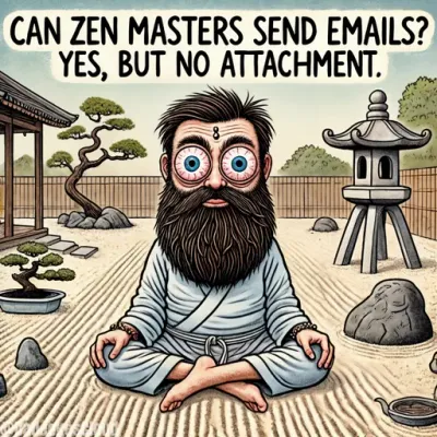 Can Zen masters send emails? Yes, but no attachment.