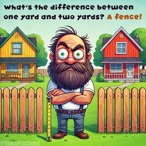 Property Line Mathematics. What's the difference between one yard and two yards? A fence!