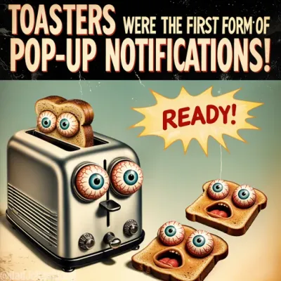 Toasters were the first form of pop-up notifications!