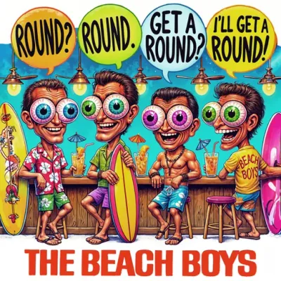 Round? Round. Get a round? I'll get a round! THE BEACH BOYS