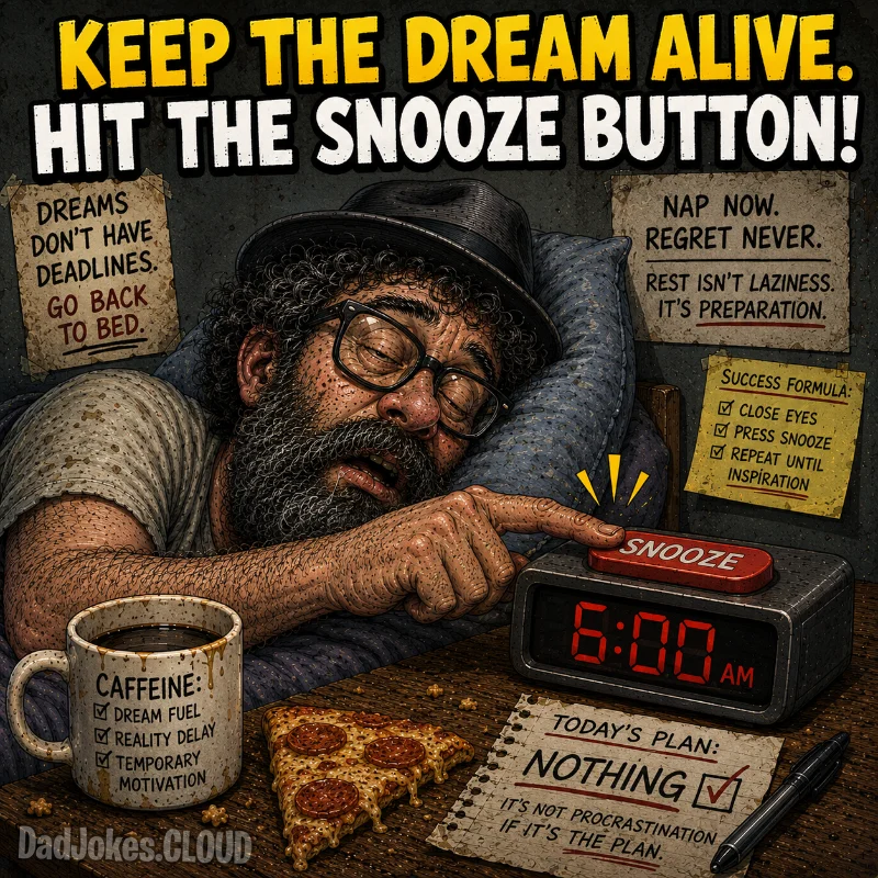 Dream Maintenance. Keep the dream alive. And hit the snooze button.