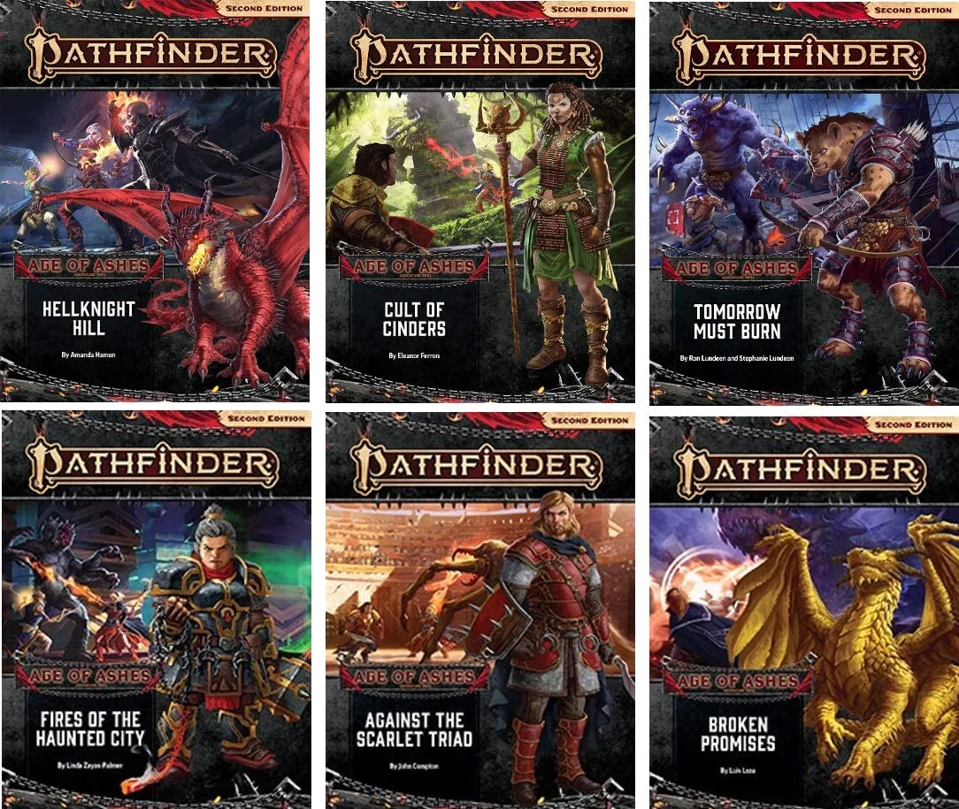 Paizo ha publicado muchas aventuras para Pathfinder 2E.