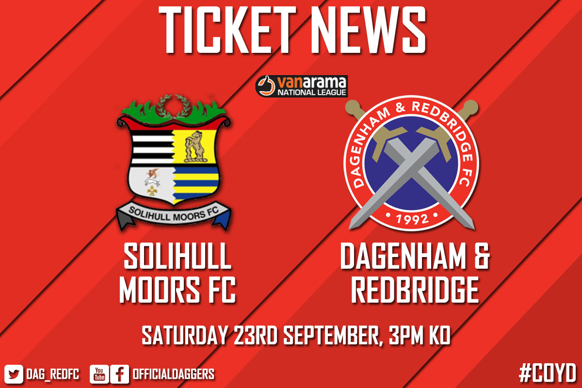 Dagenham And Redbridge Fc Ticket News Solihull Moors V Dagenham And Redbridge