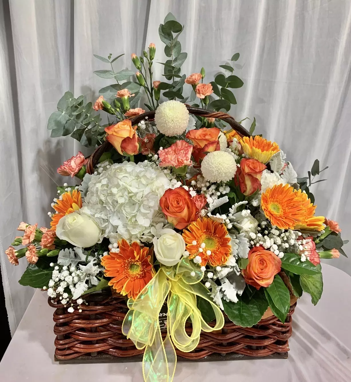 Orange-White Basket