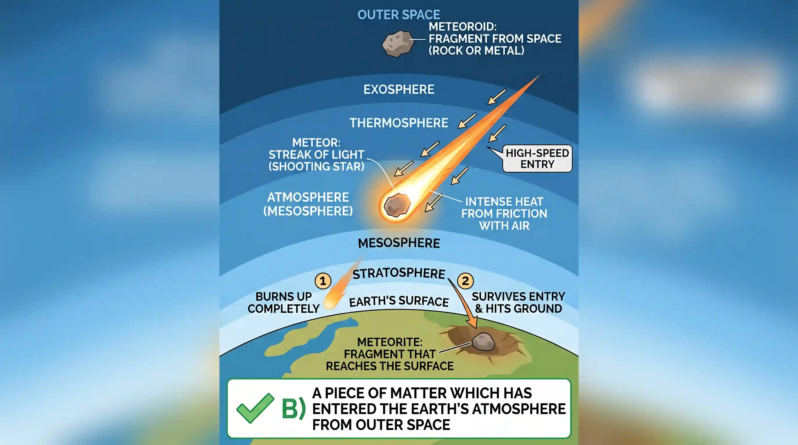 geography: A meteor is