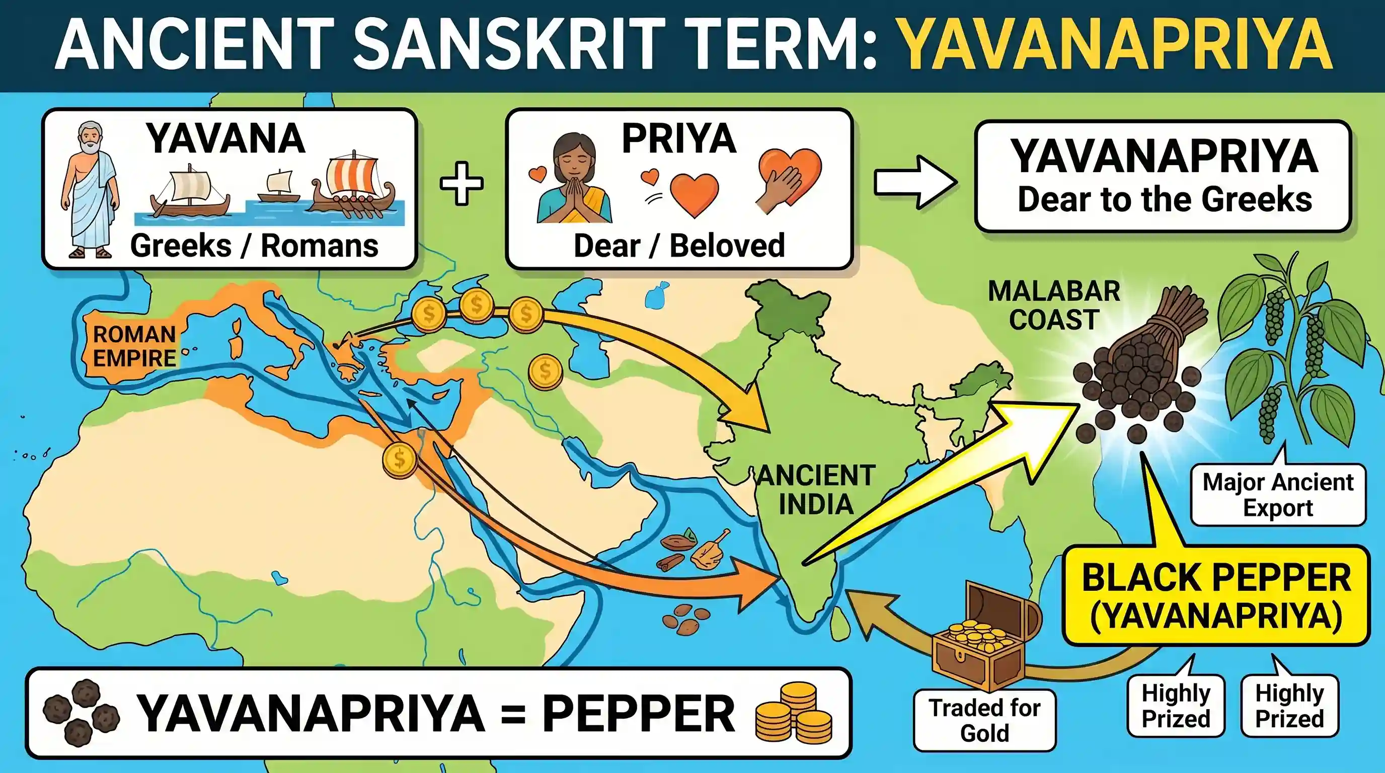 history: The term Yavanapriya, mentioned in ancient Sanskrit texts, denoted