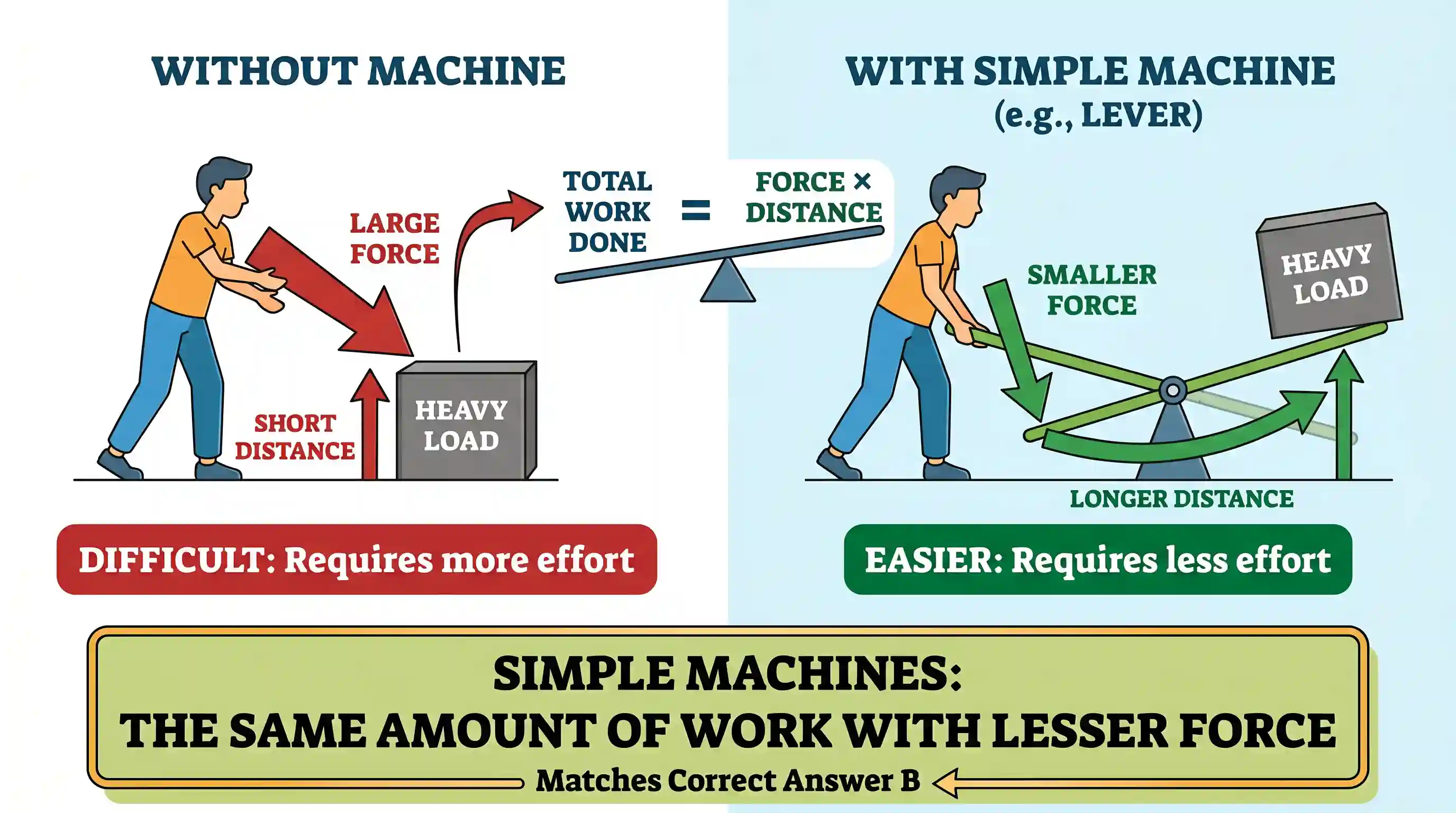 science-and-technology: A simple machine helps a person doing