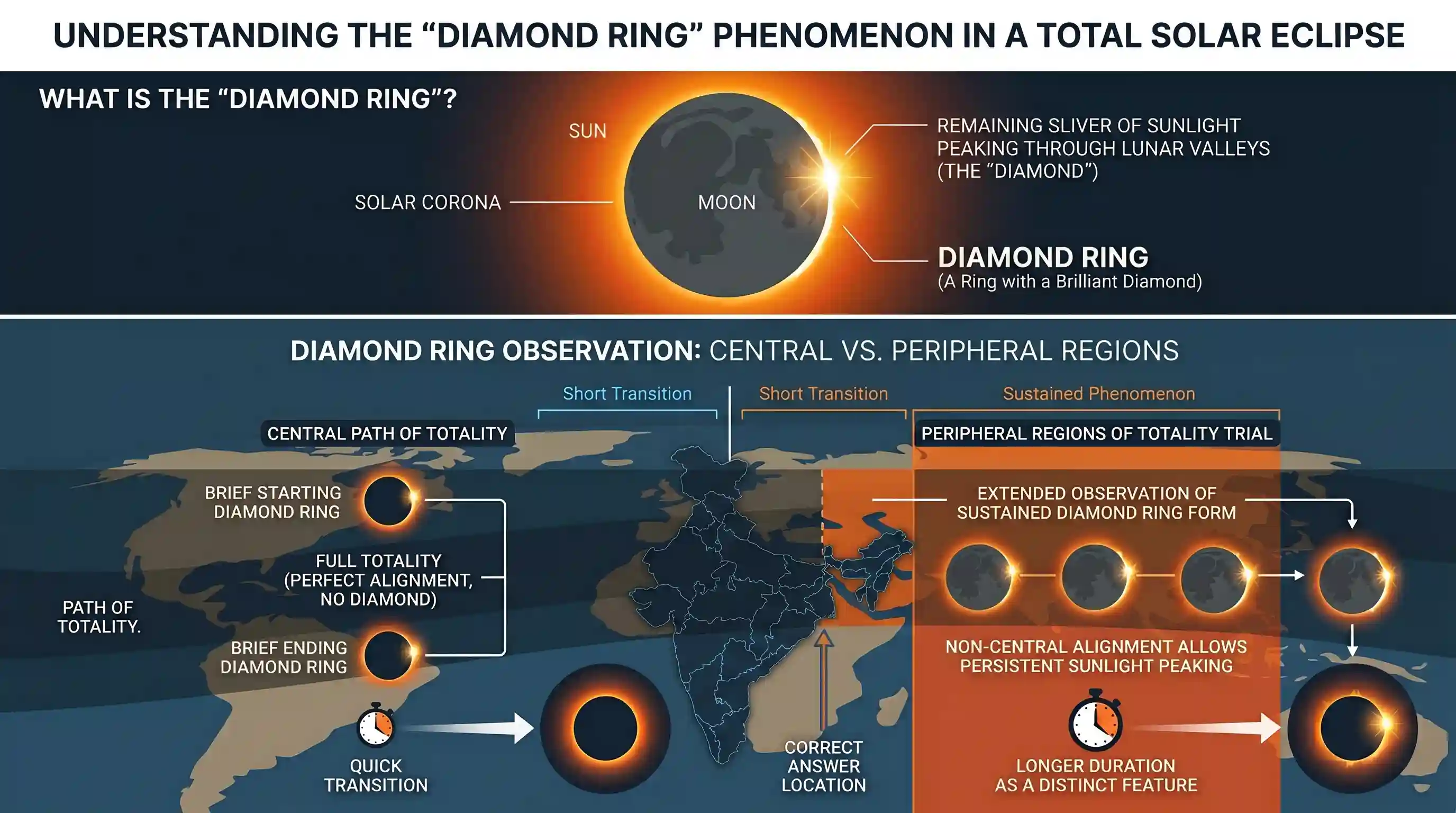 geography: ‘Diamond Ring’ is a phenomenon observed