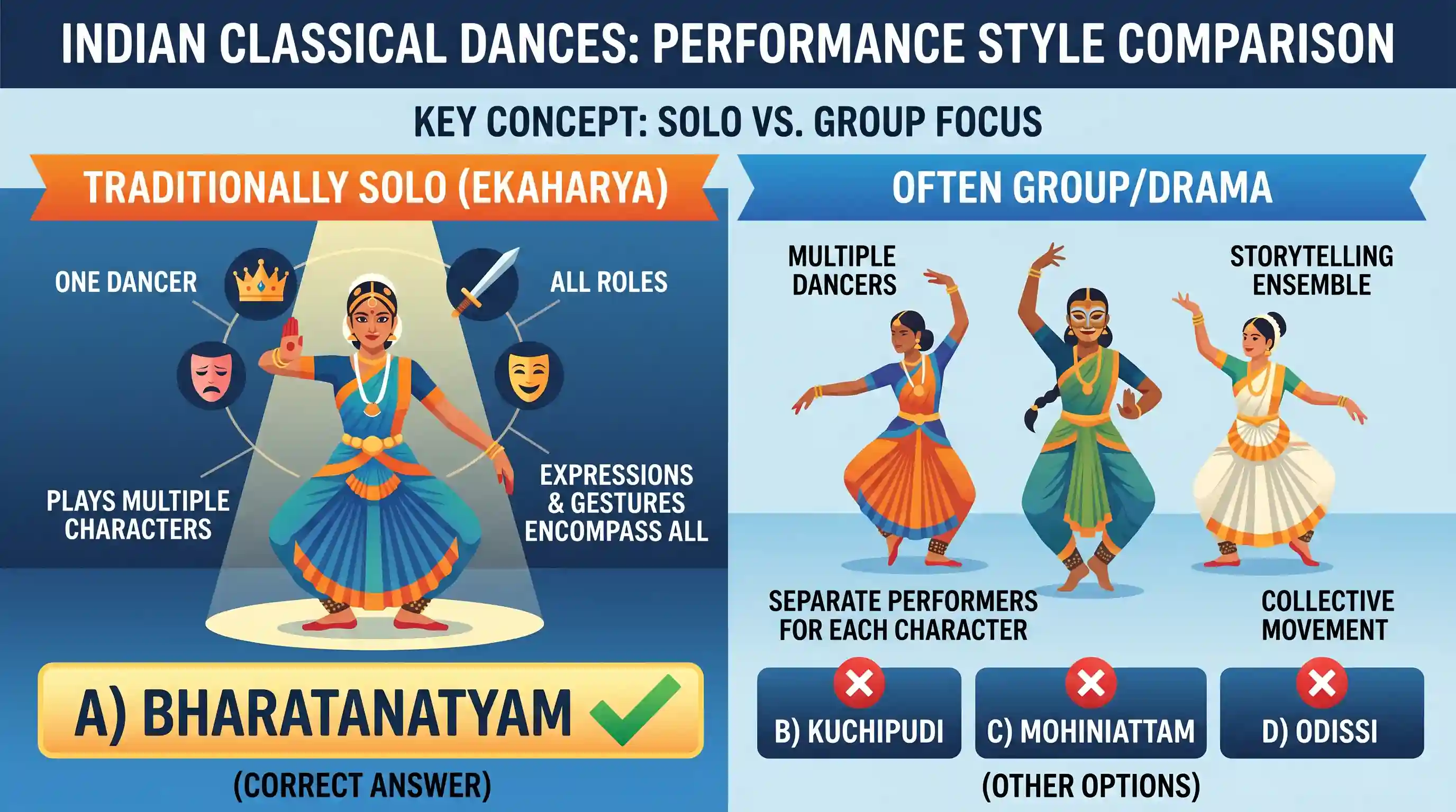 art-and-culture: Which one of the following dances involves solo performance?