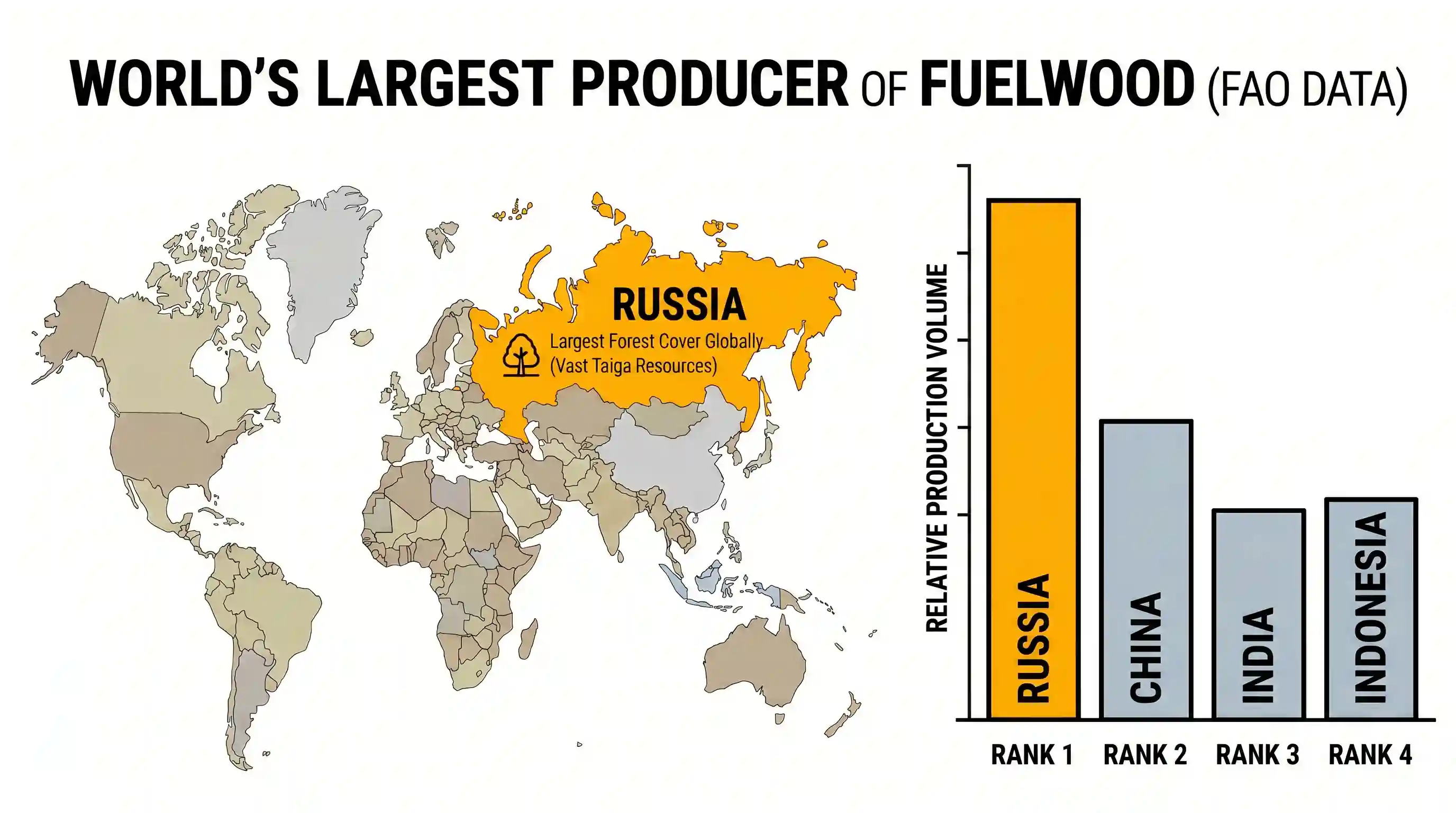 geography: Which one of the following countries is the largest producer of fuelwood in the world?