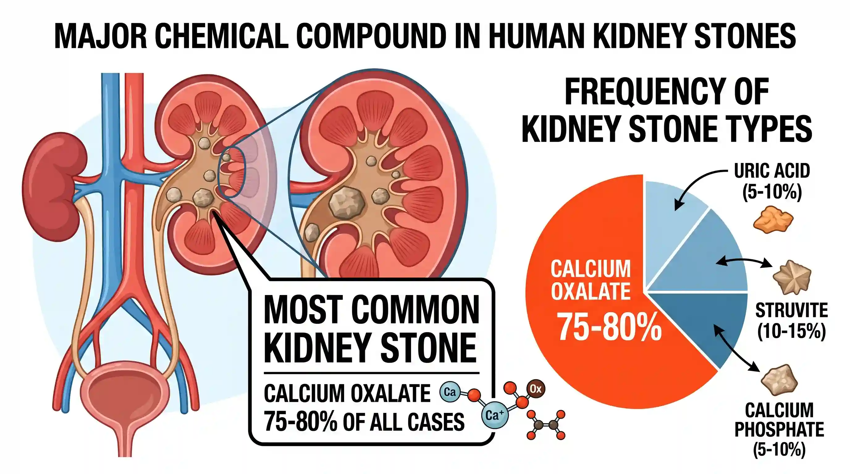 science-and-technology: The major chemical compound found in human kidney stones is