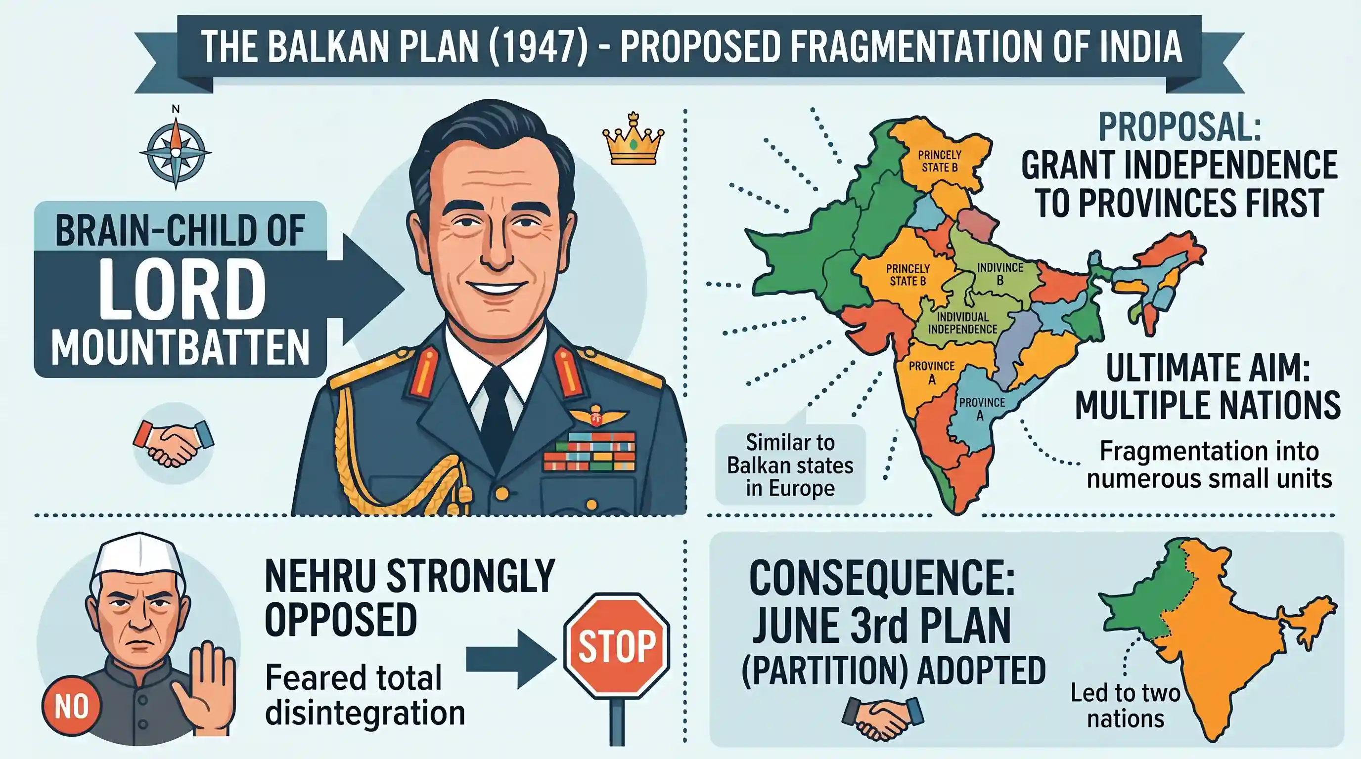history: The Balkan Plan for fragmentation of India was the brain-child of