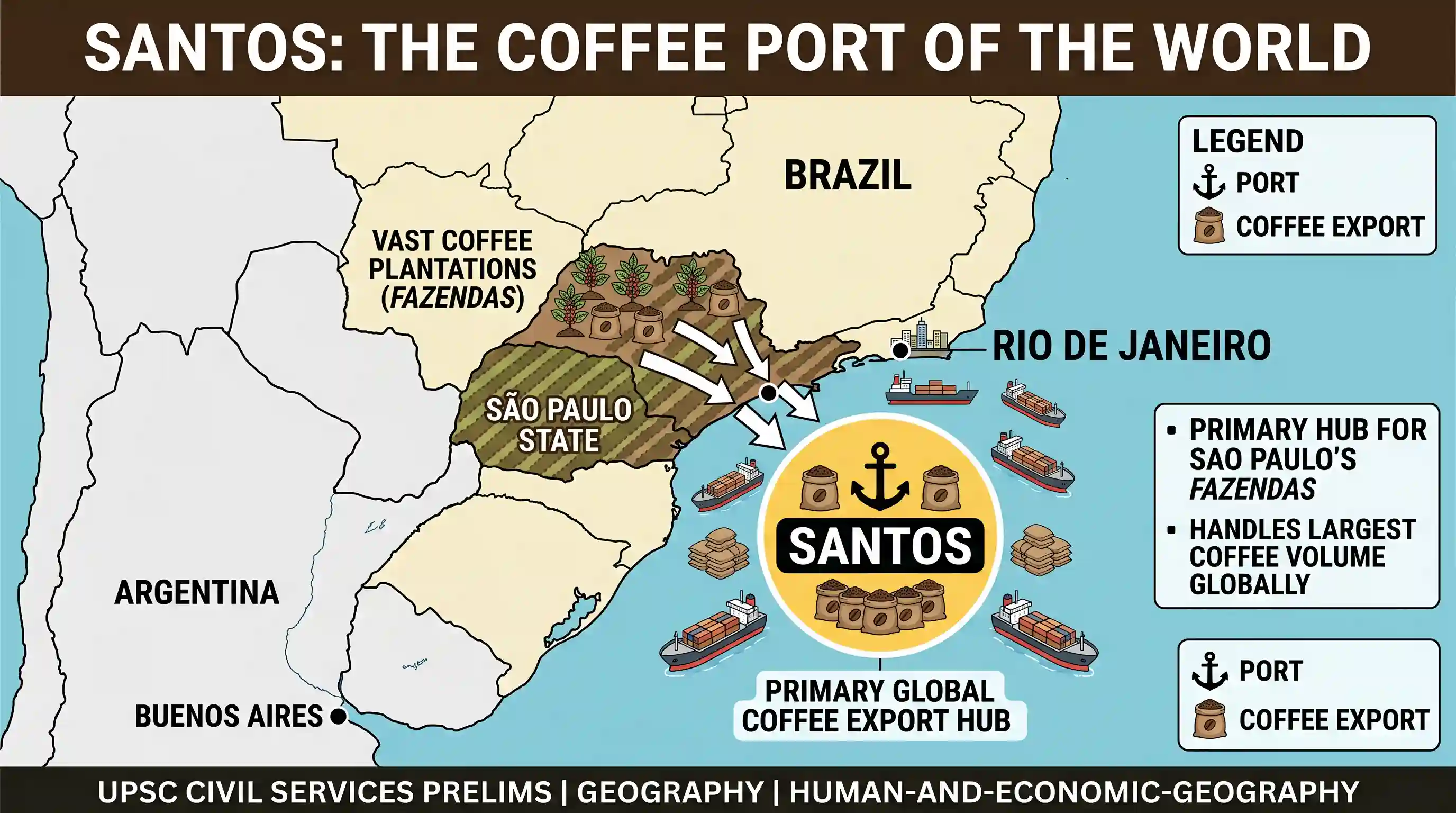 geography: Which one of the following is known as the “Coffee port” of the world?