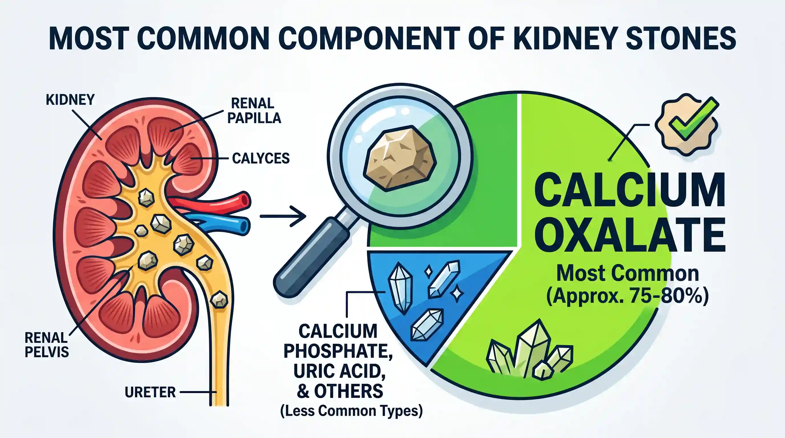 science-and-technology: The stones formed in human kidney consist mostly of