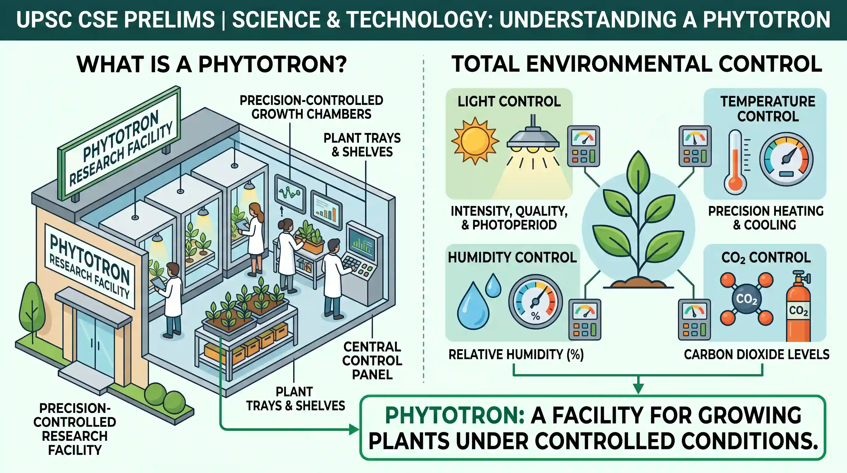science-and-technology: Phytotron is a facility to