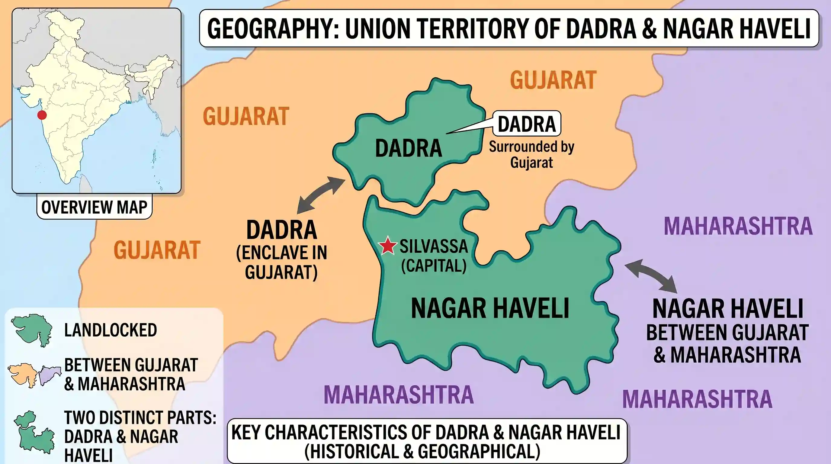 geography: The above map is the Union Territory of