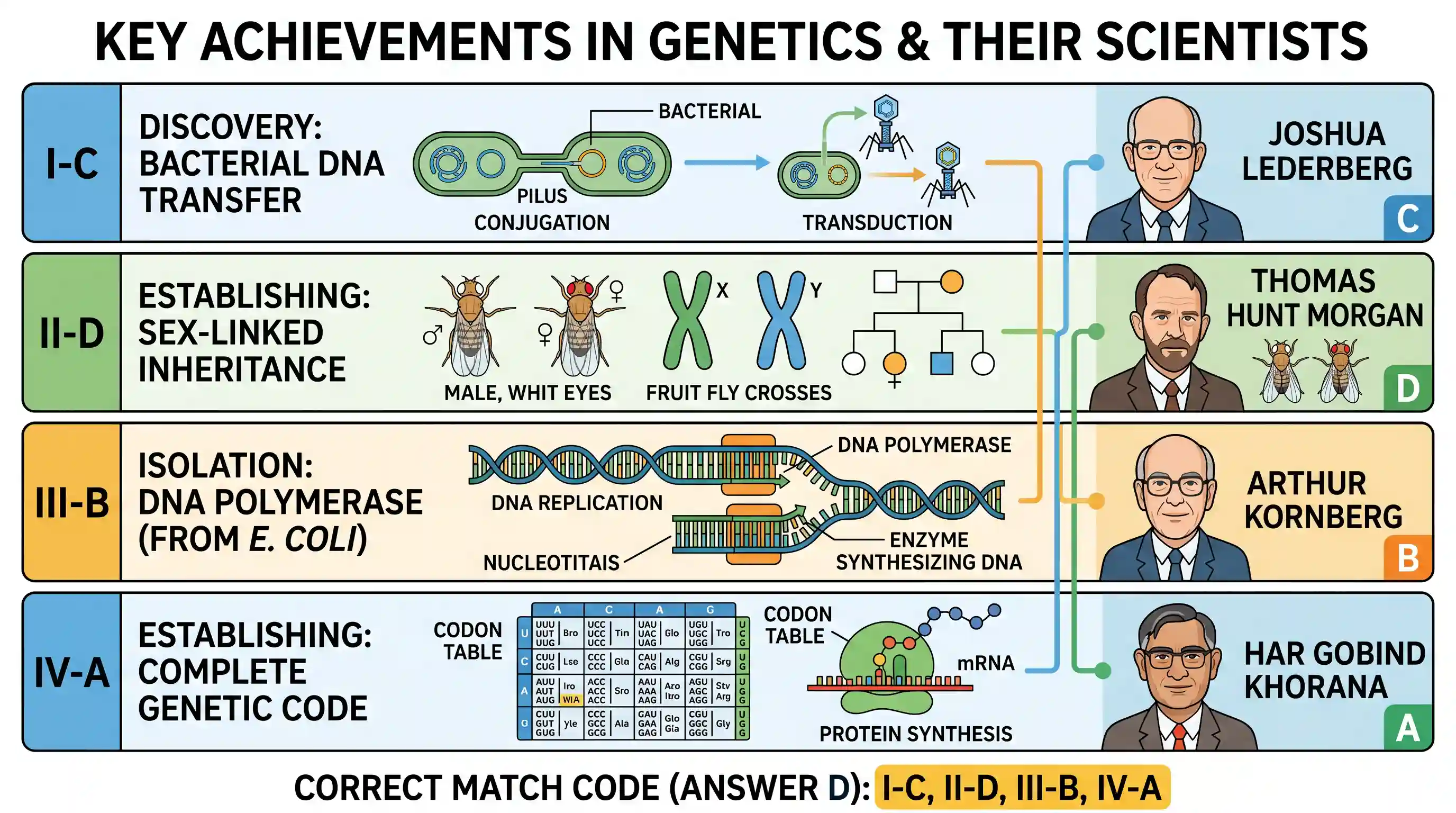 science-and-technology: Match List I with List II and select the correct answer using the codes given below the Lists: List I List II (Achieveme
