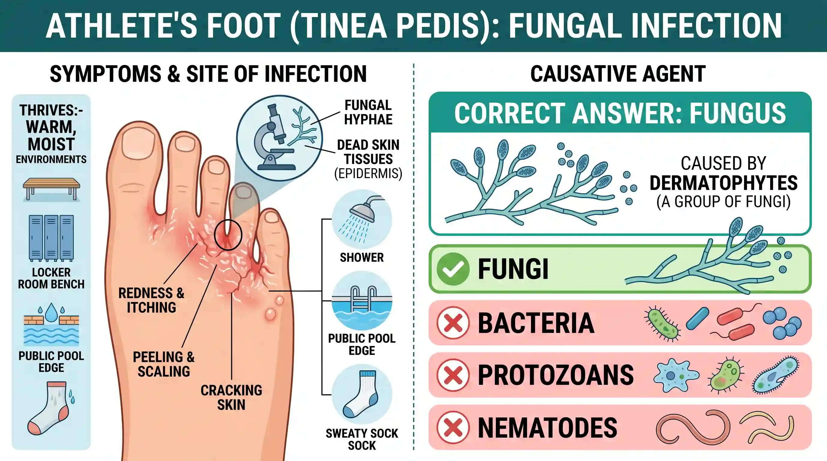 science-and-technology: “Athlete’s Foot” is a disease caused by