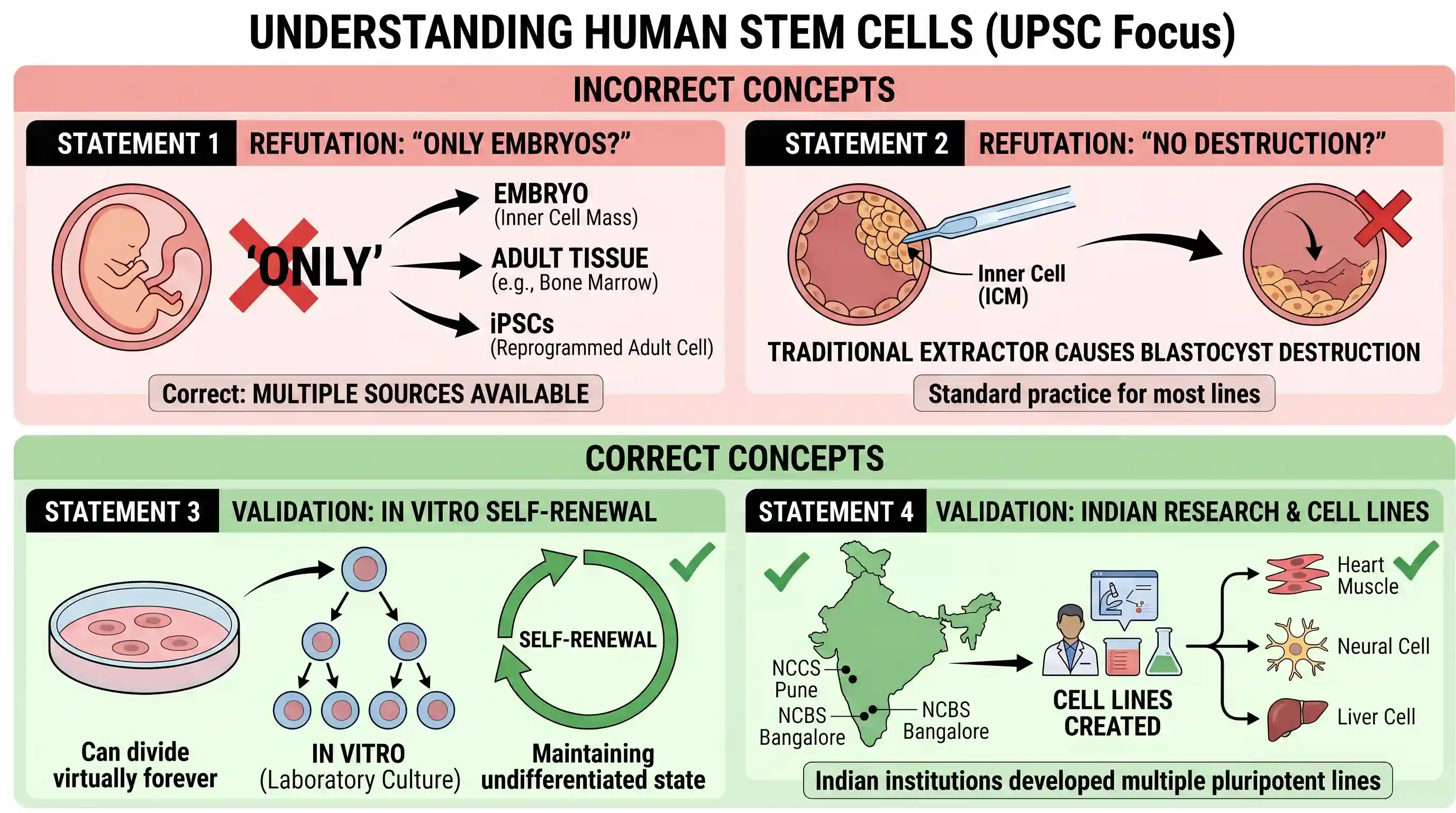 science-and-technology: With reference to the latest developments in stem cell research, consider the following statements: 1. The only source o