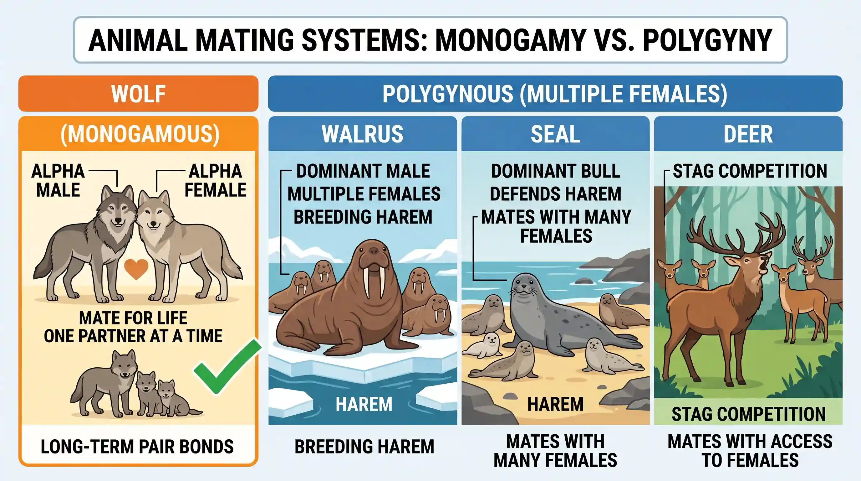 geography: Which one of the following is monogamous?