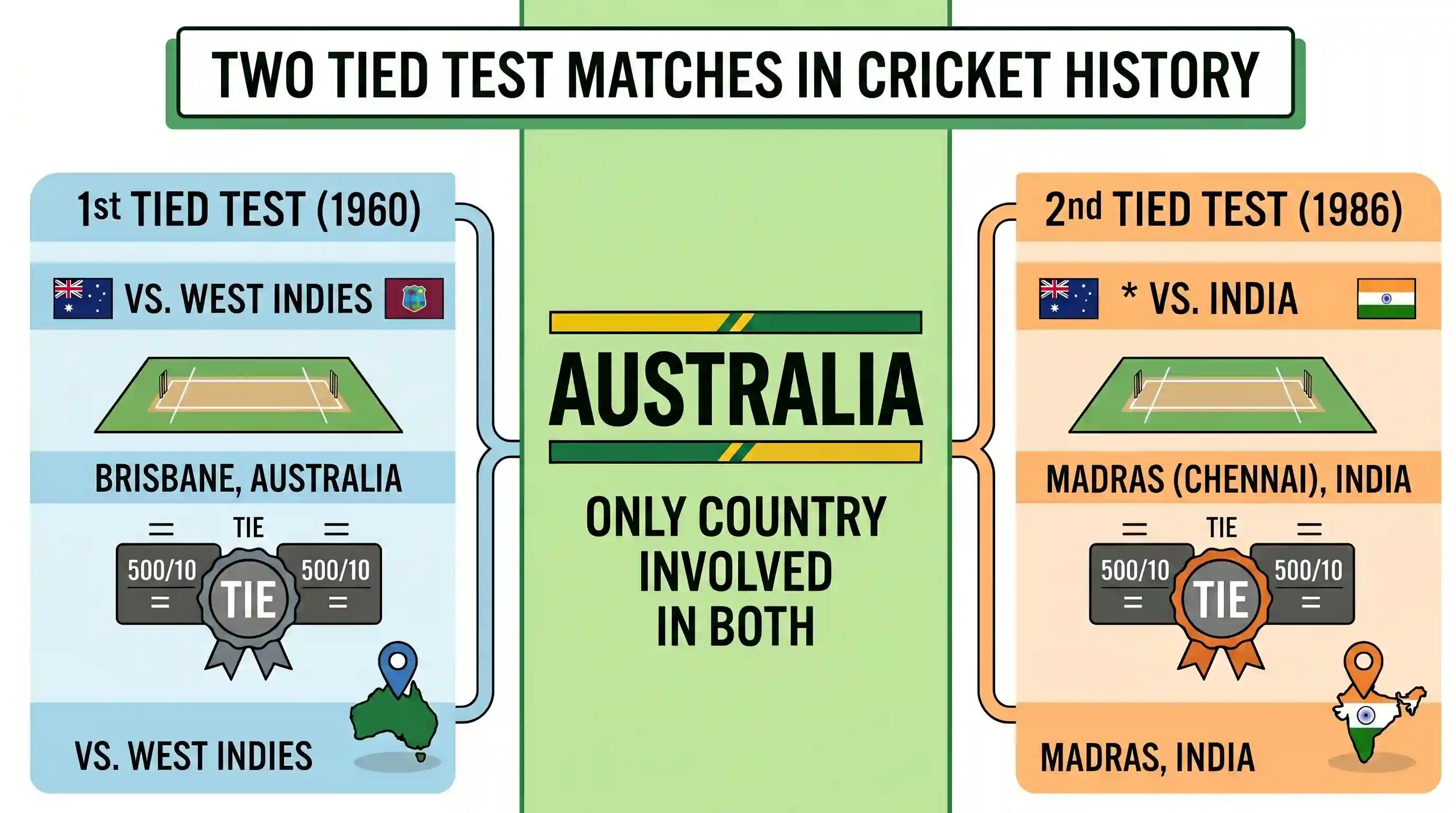 art-and-culture: Which country among the following has been involved in two in Test cricket?