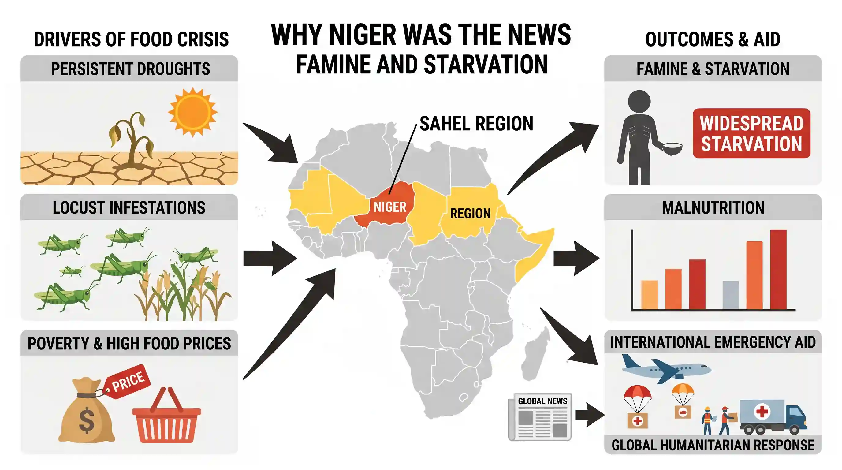 geography: What was the main reason for which Niger was in the news in recent times?