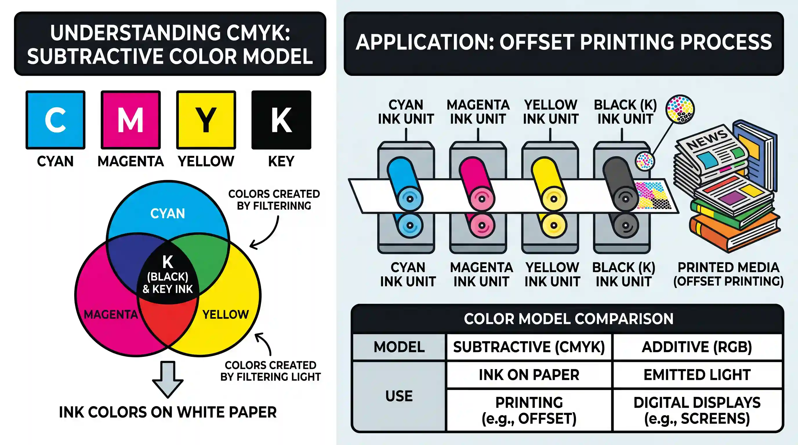 science-and-technology: To which one of the following processes is term CMYK related?
