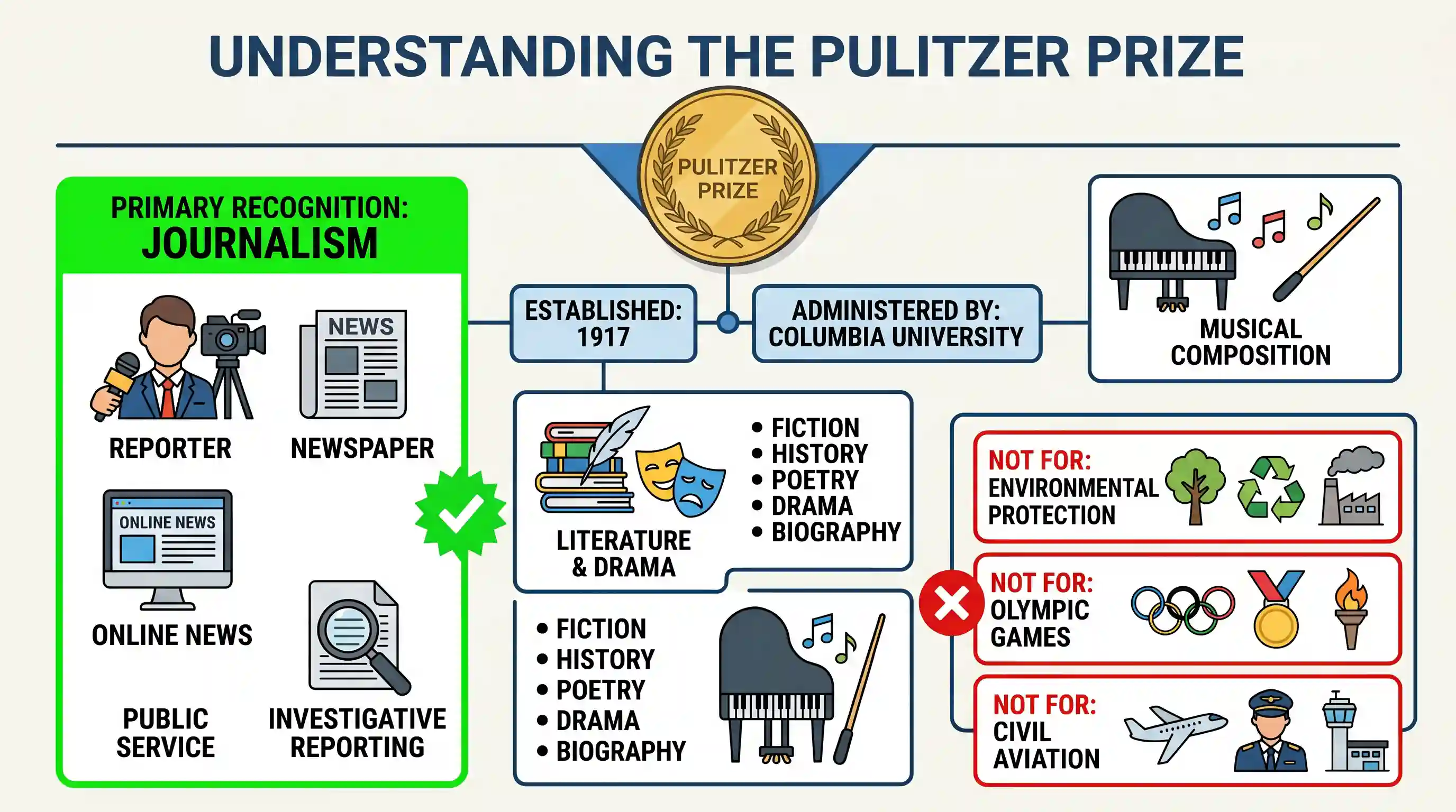 art-and-culture: The Pulitzer Prize is associated with which one of the following?