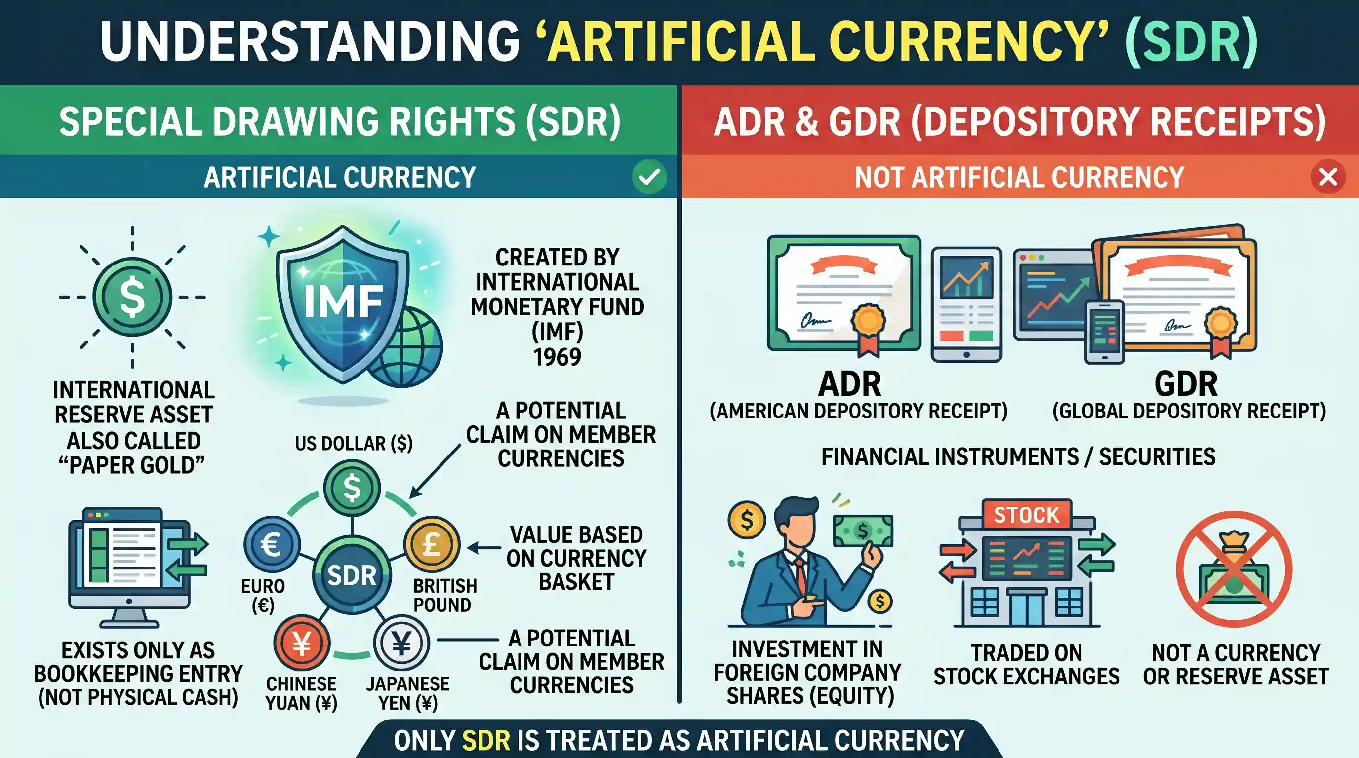 economy: Which of the following is/are treated as artificial currency?