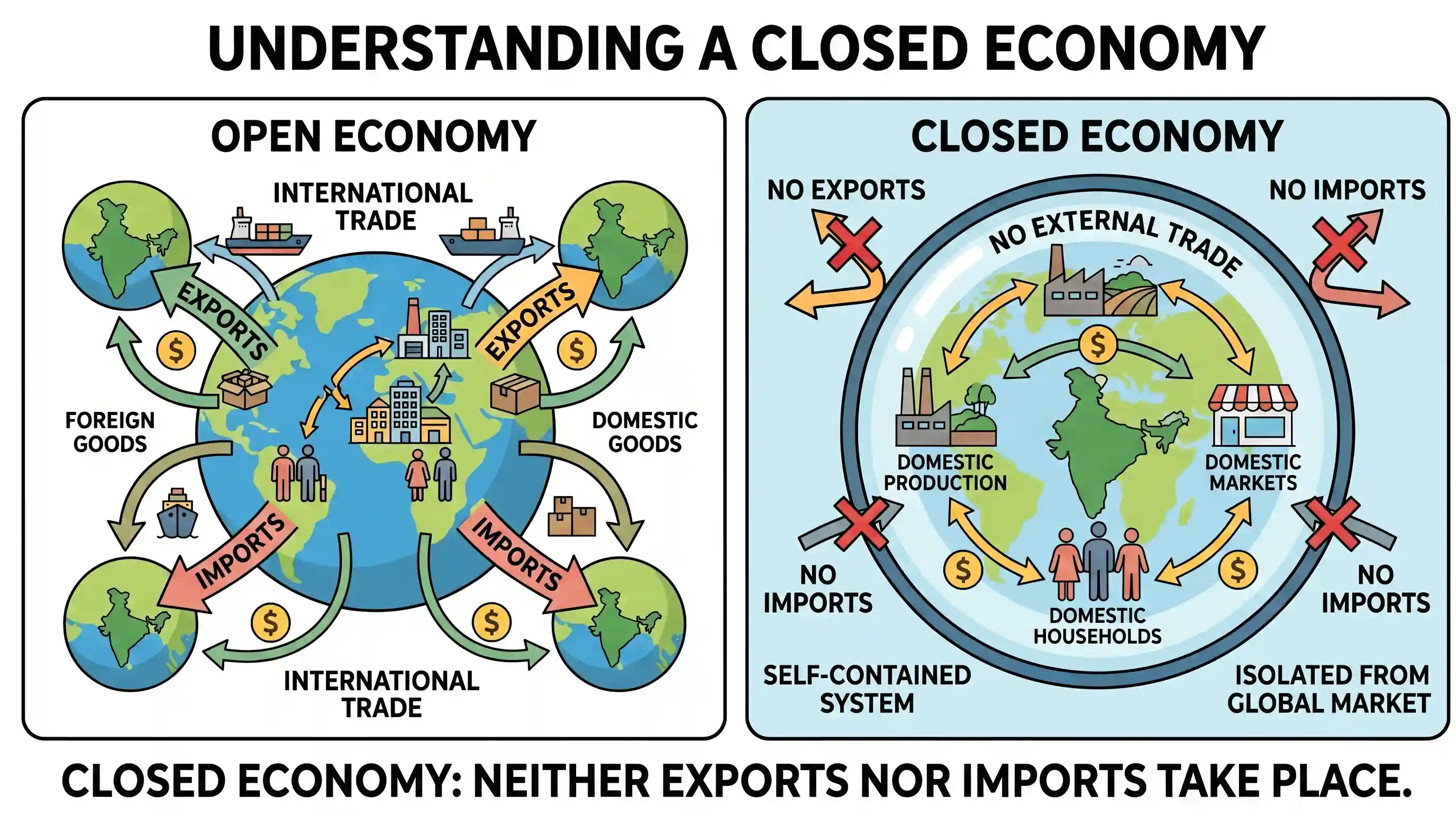 economy: A “closed economy” is an economy in which