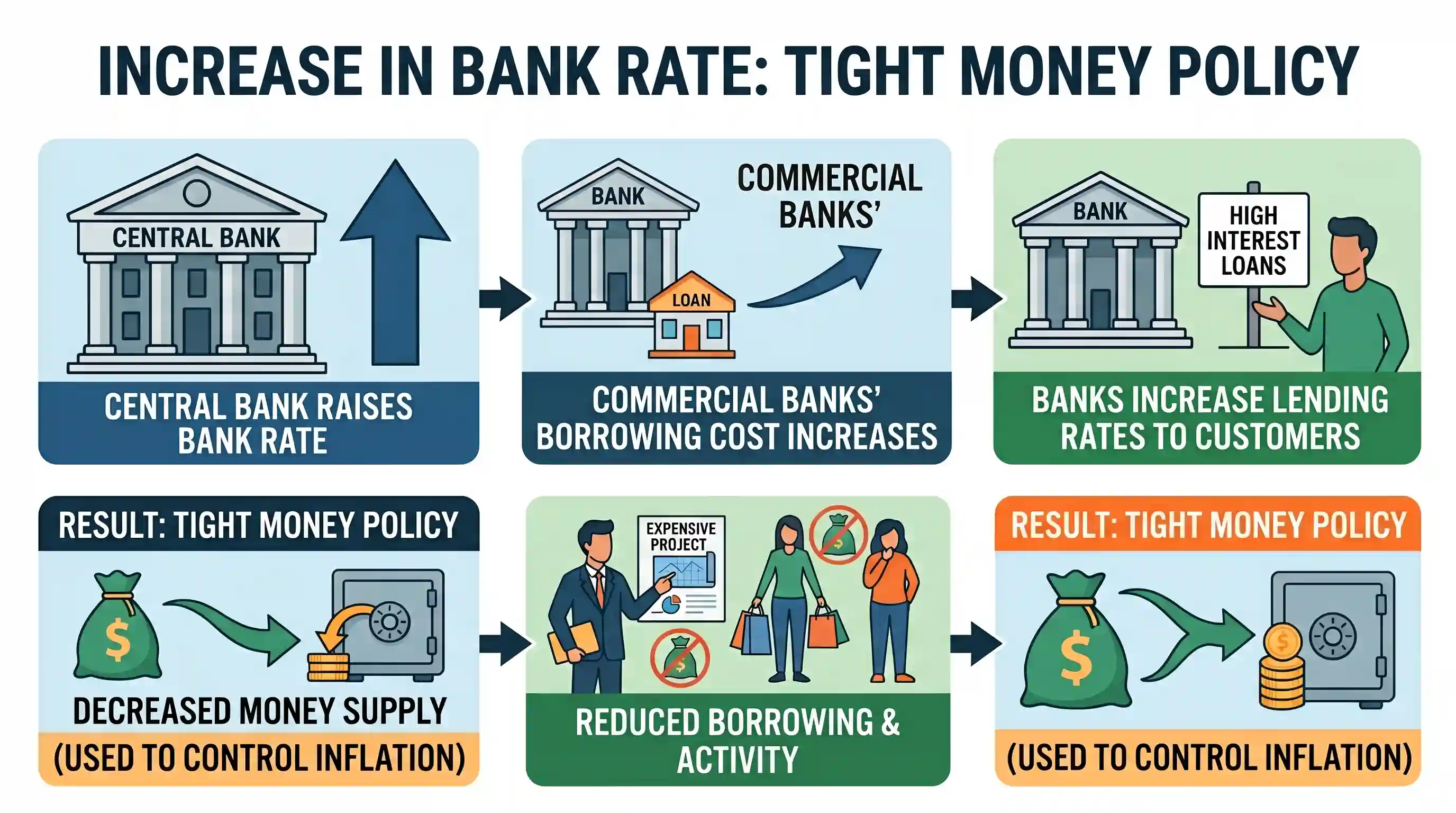 economy: An increase in the Bank Rate generally indicates that the