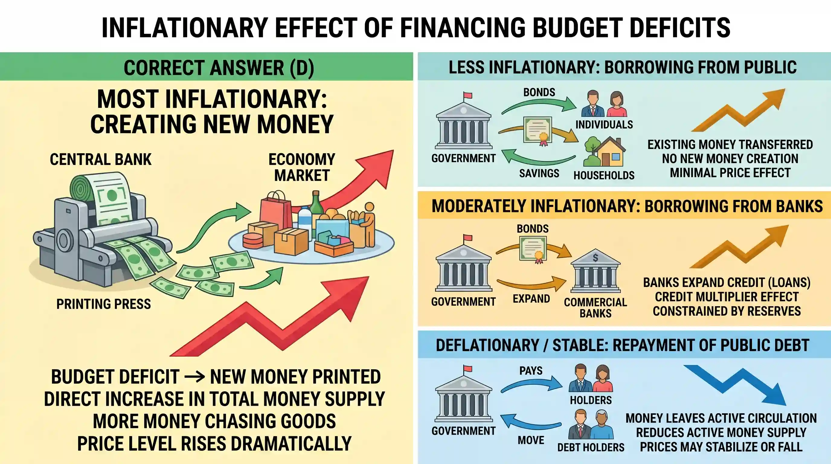 economy: Which one of the following is likely to be the most inflationary in its effect?