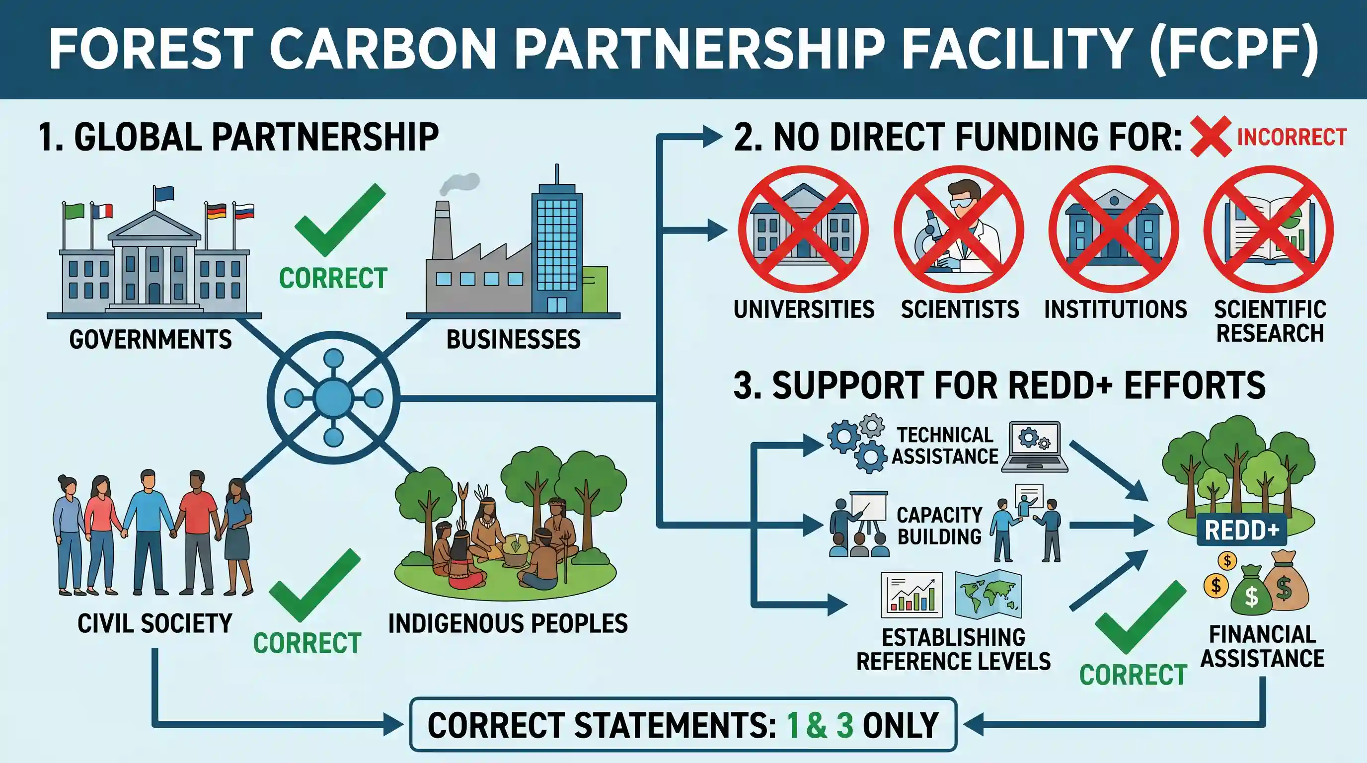 geography: With reference to 'Forest Carbon Partnership Facility', which of the following statements is/are correct? 1. It is a glo