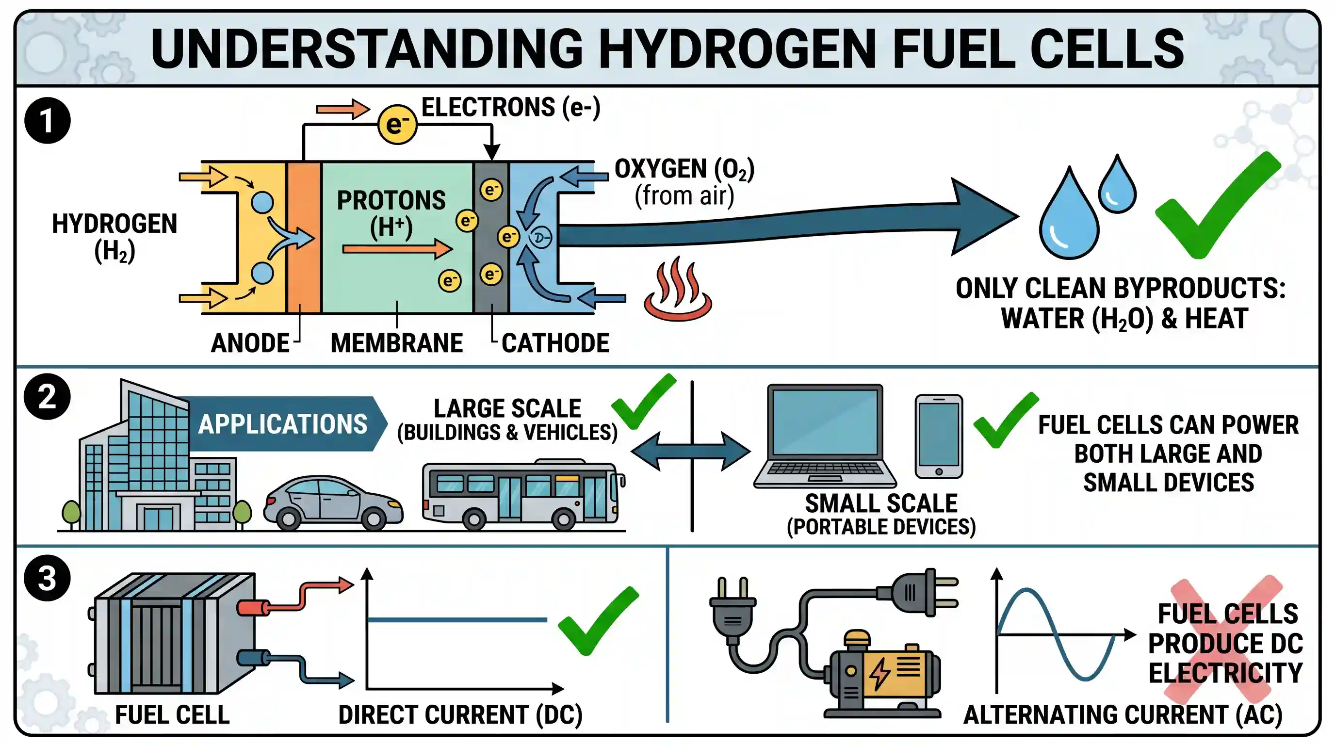 science-and-technology: With reference to 'fuel cells' in which hydrogen-rich fuel and oxygen are used to generate electricity, consider the fol