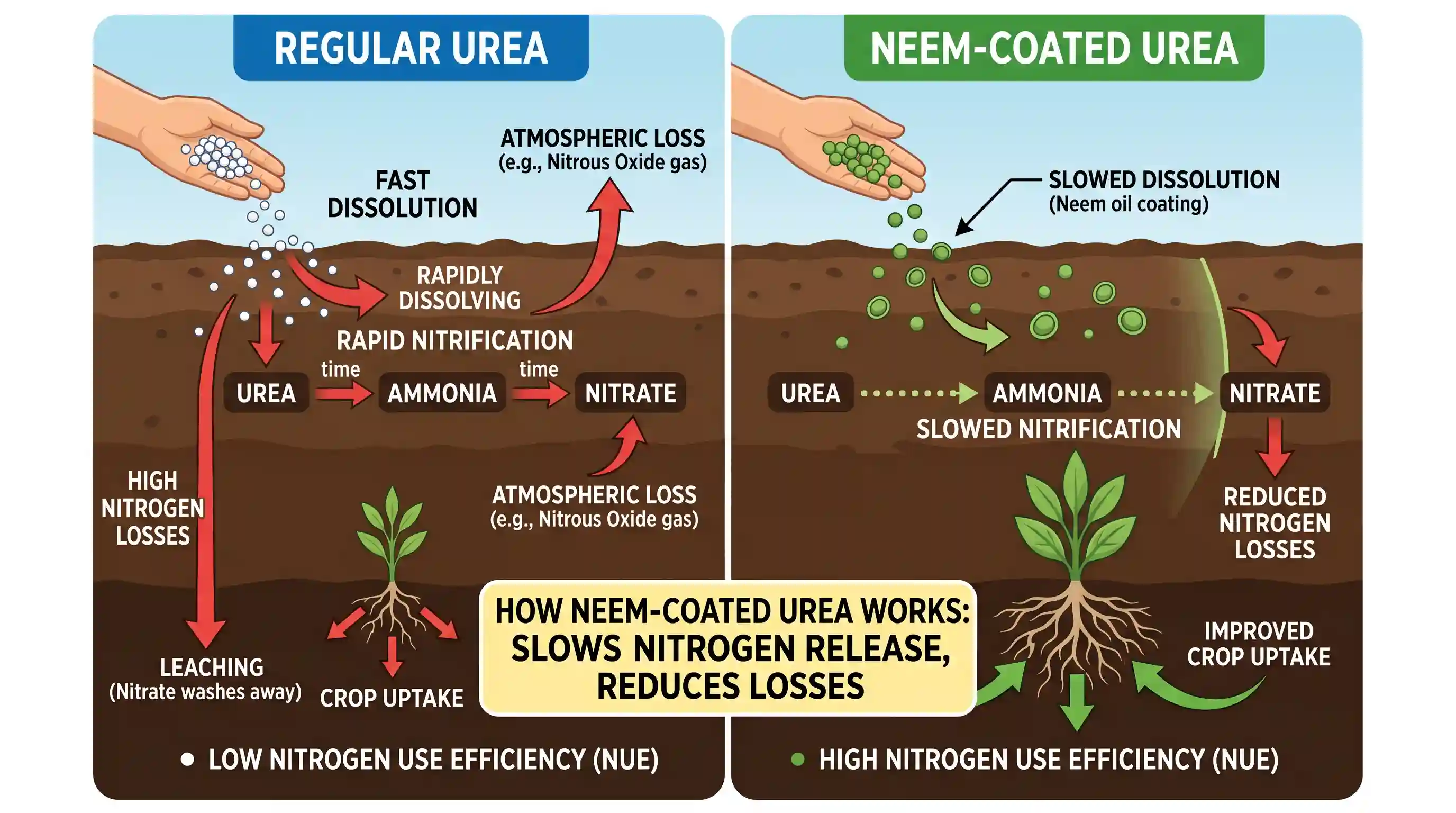 economy: Why does the Government of India promote the use of 'Neem-coated Urea' in agriculture?