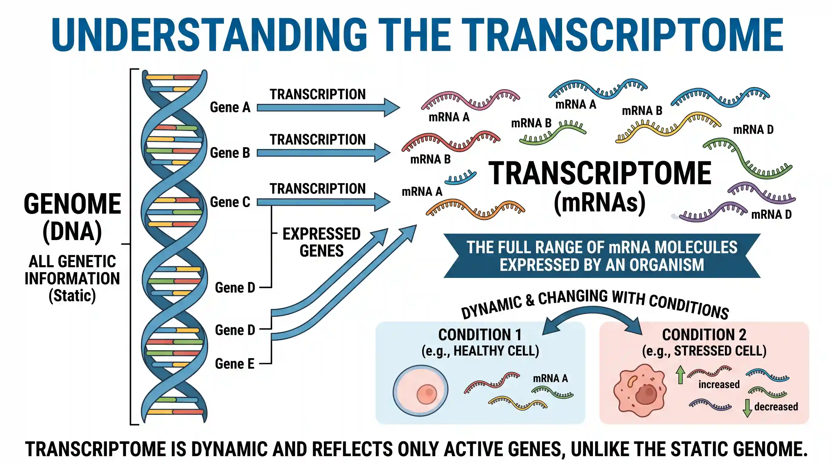 science-and-technology: In the context of the developments in Bioinformatics, the term 'transcriptome', sometimes seen in the news, refers to