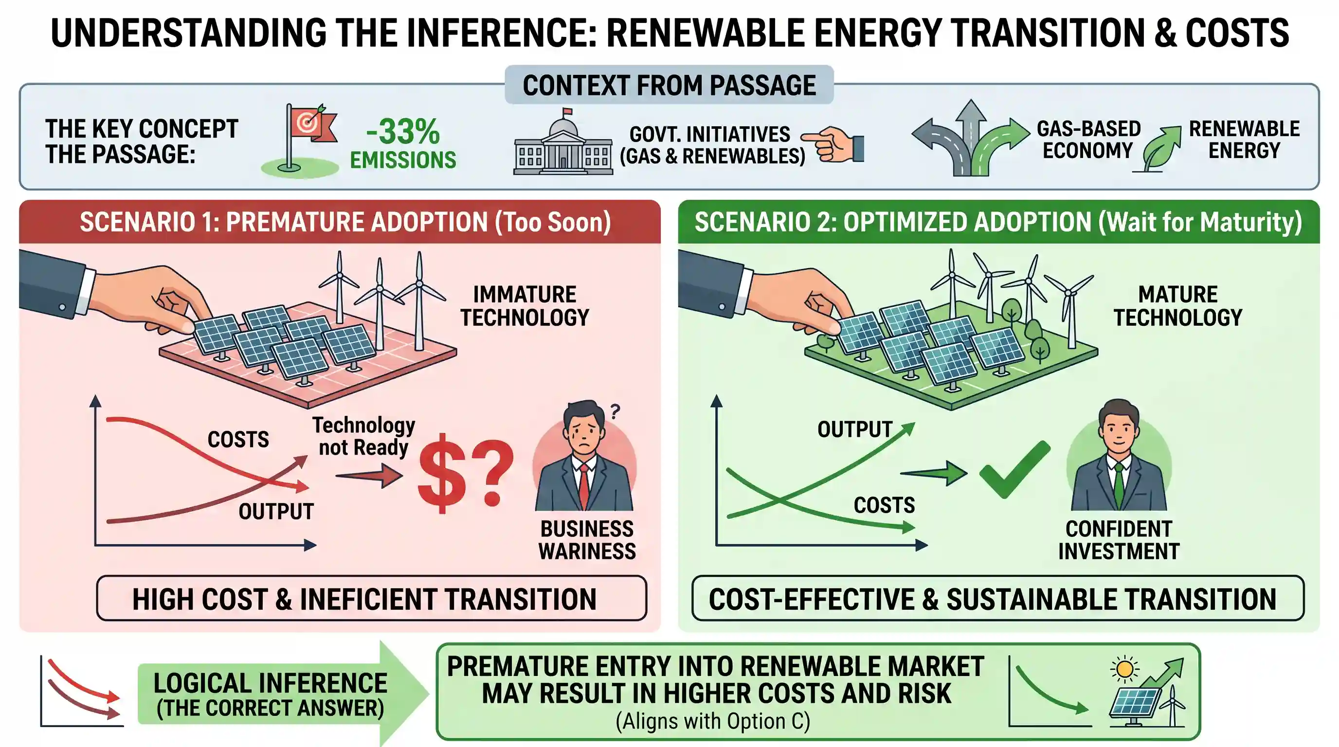 Reading Comprehension: India has tremendous potential for solar energy. We all realize that we have to stop burning fossil fuels to meet our en