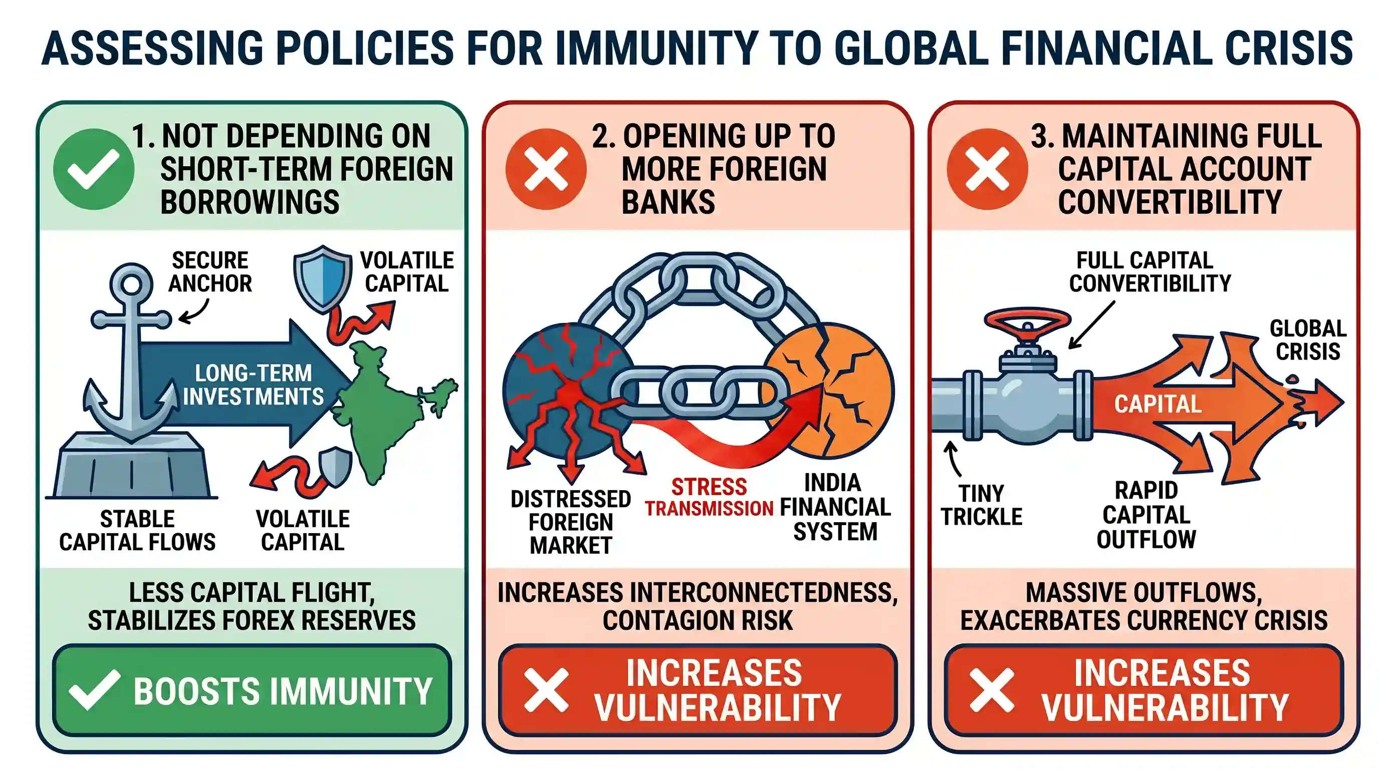 economy: If another global financial crisis happens in the near future, which of the following actions/policies are most likely t