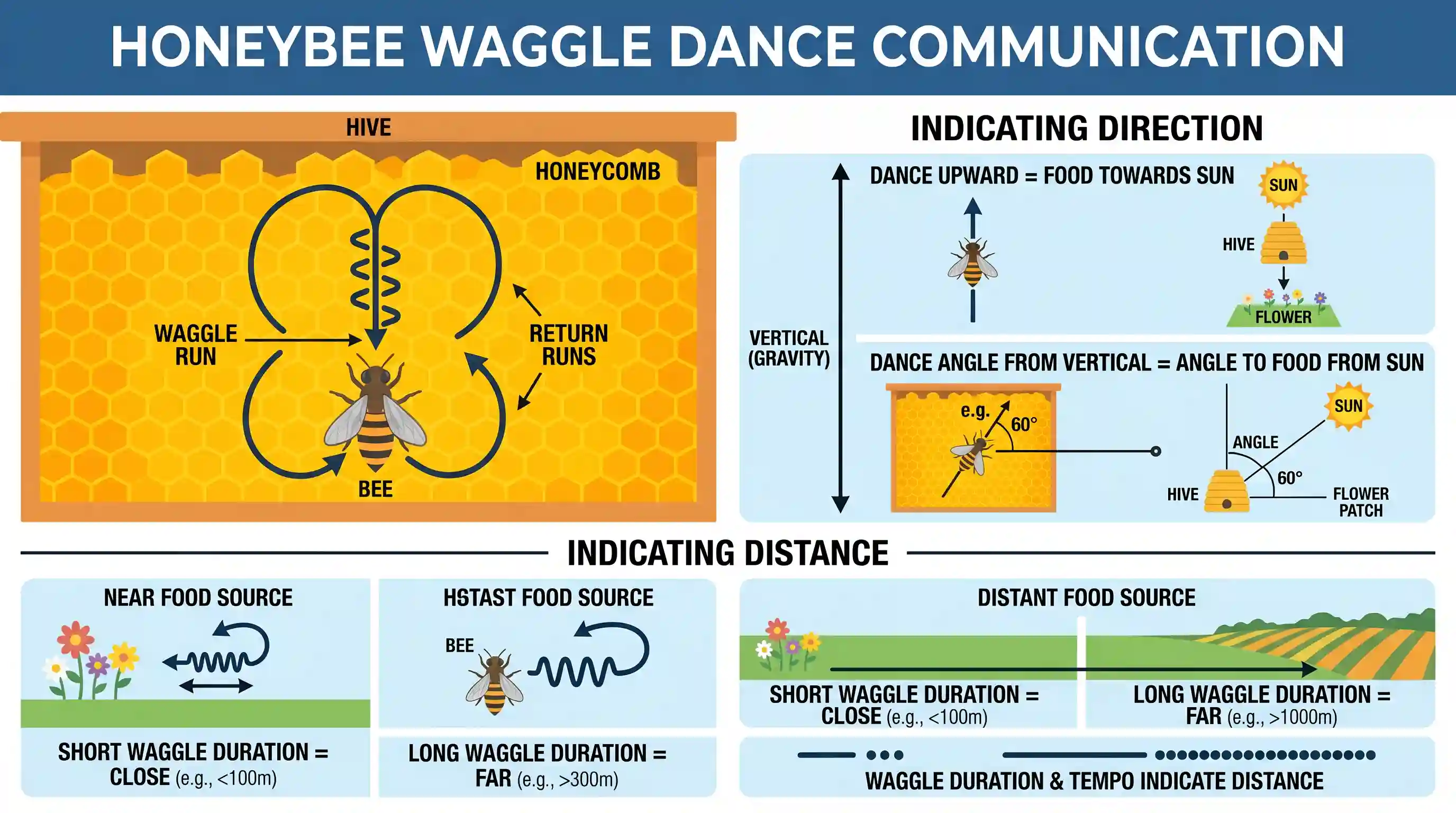 geography: Which of the following organisms perform waggle dance for others of their kin to indicate the direction and the distance
