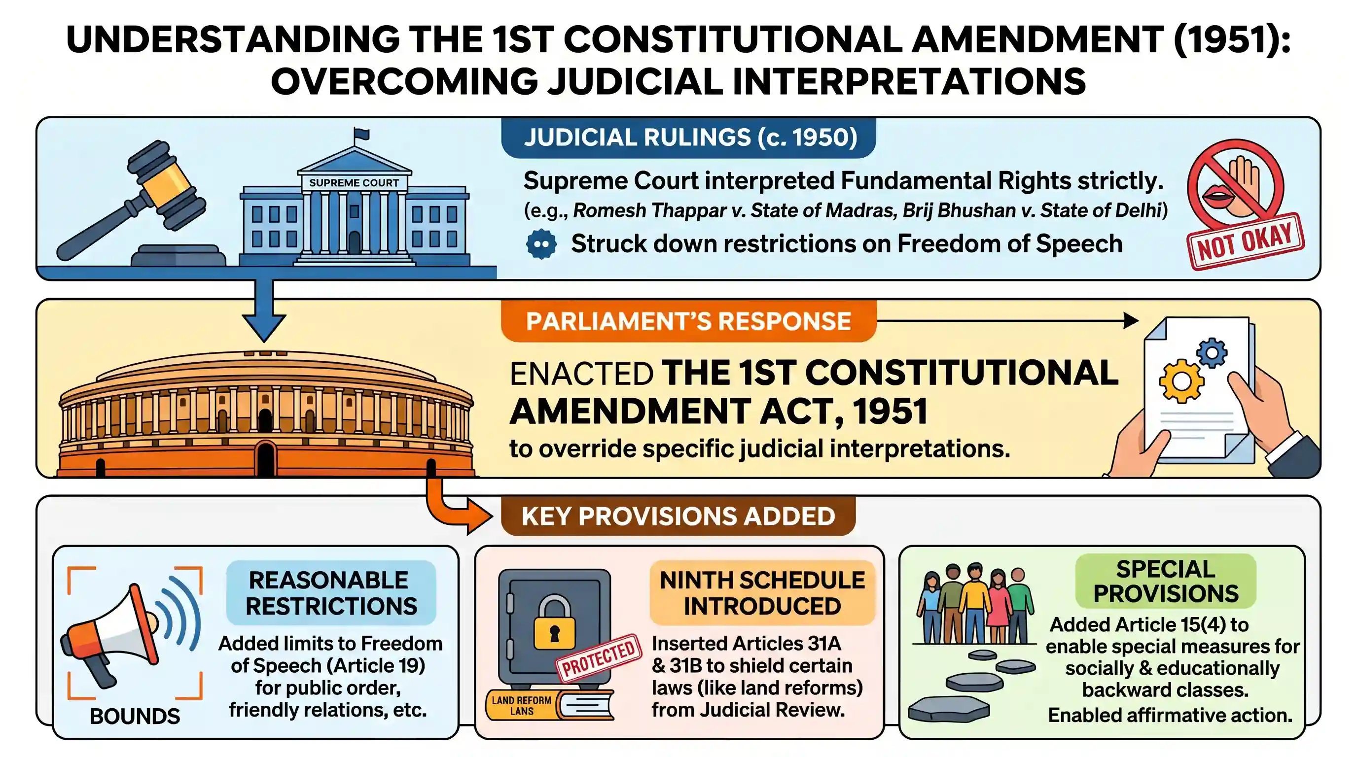 polity-and-governance: In India, which one of the following Constitutional Amendments was widely believed to be enacted to overcome the judicia