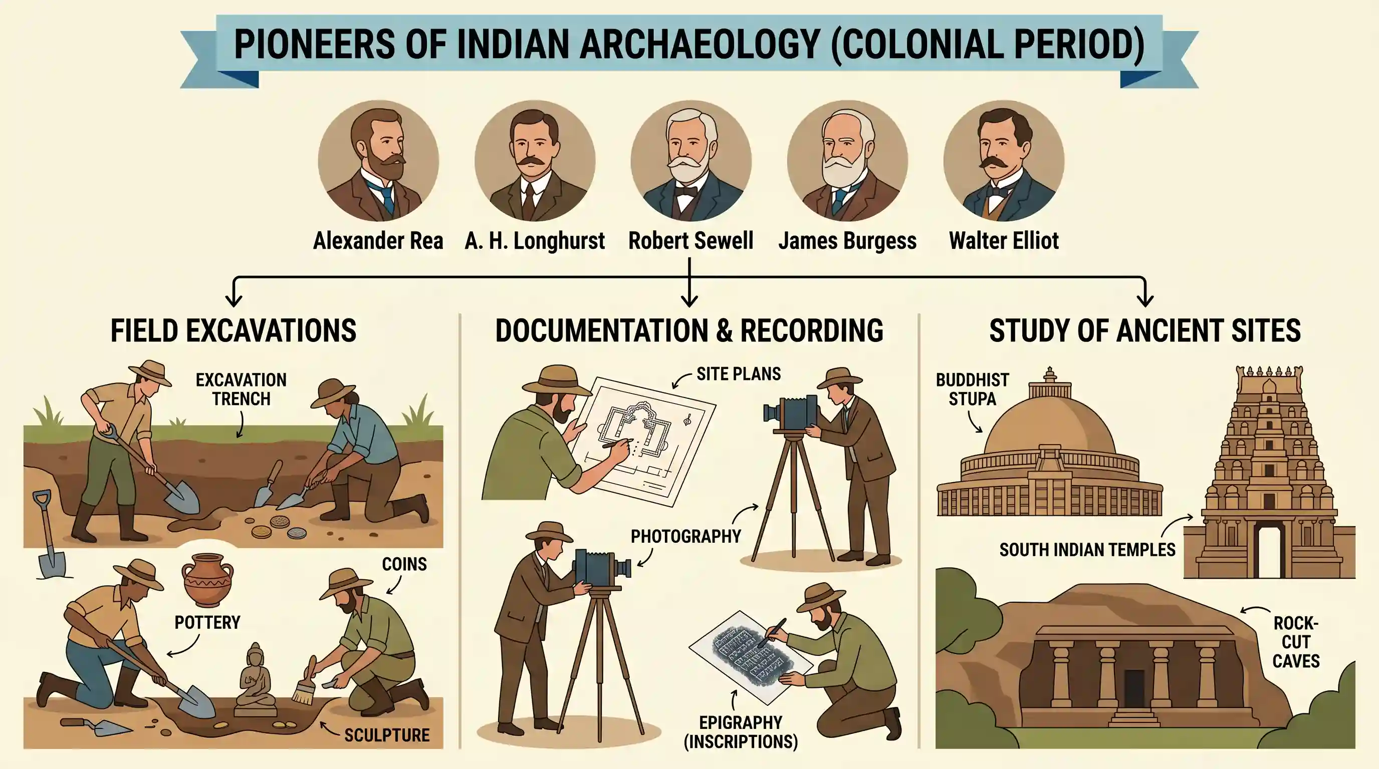 history: With reference to the Indian History, Alexander Rea, A. H. Longhurst, Robert Sewell, James Burgess and Walter Elliot wer