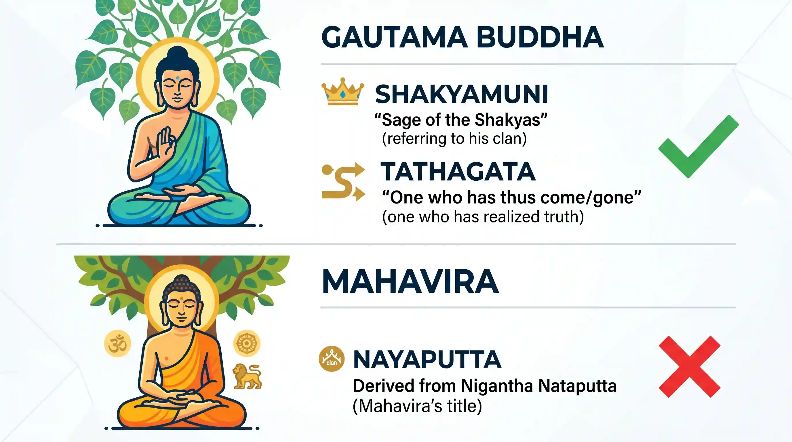 history: With reference to ancient India, Gautama Buddha was generally known by which of the following epithets? 1. Nayaputta 2.