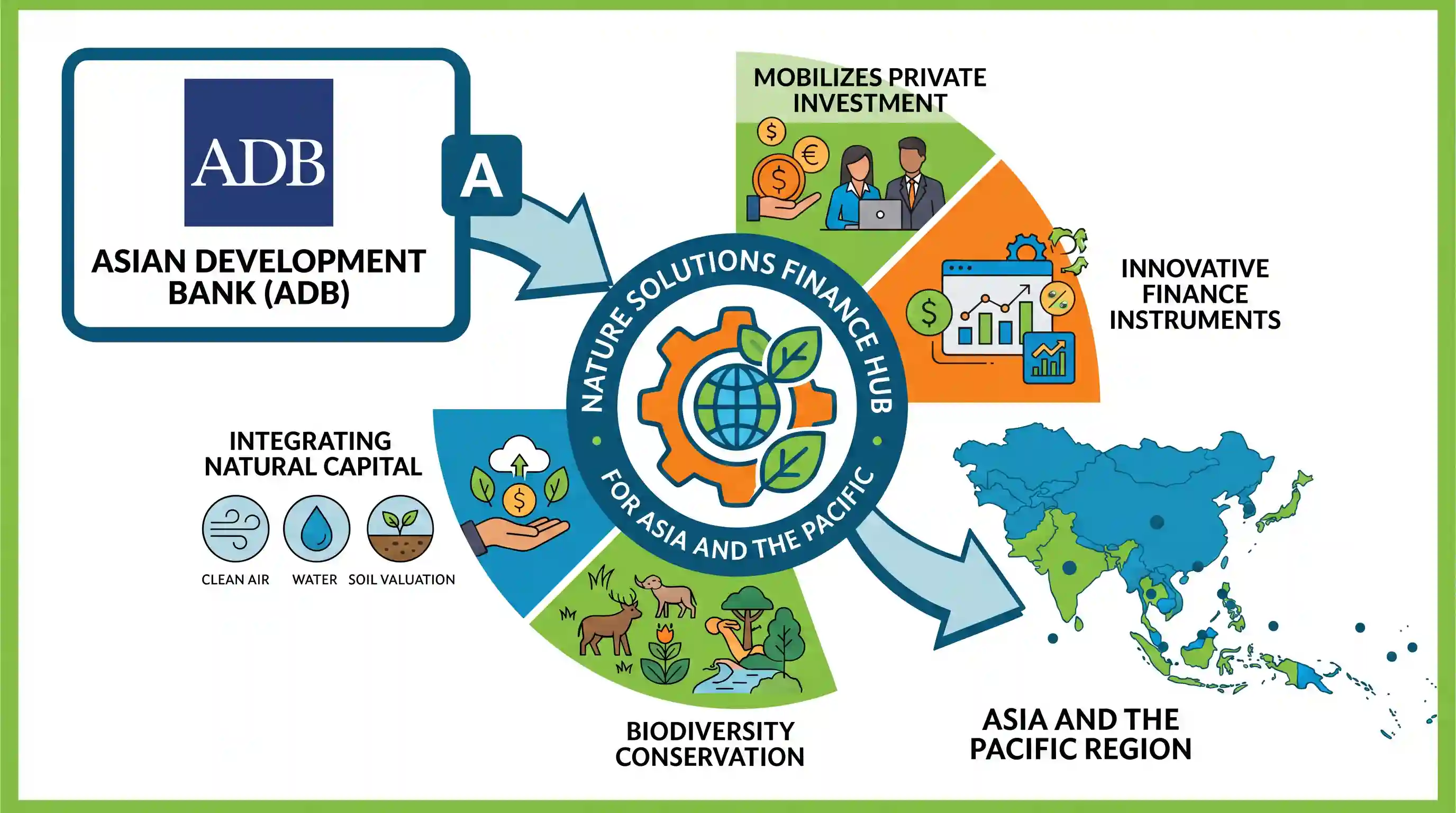 economy: Which one of the following launched the 'Nature Solutions Finance Hub for Asia and the Pacific?