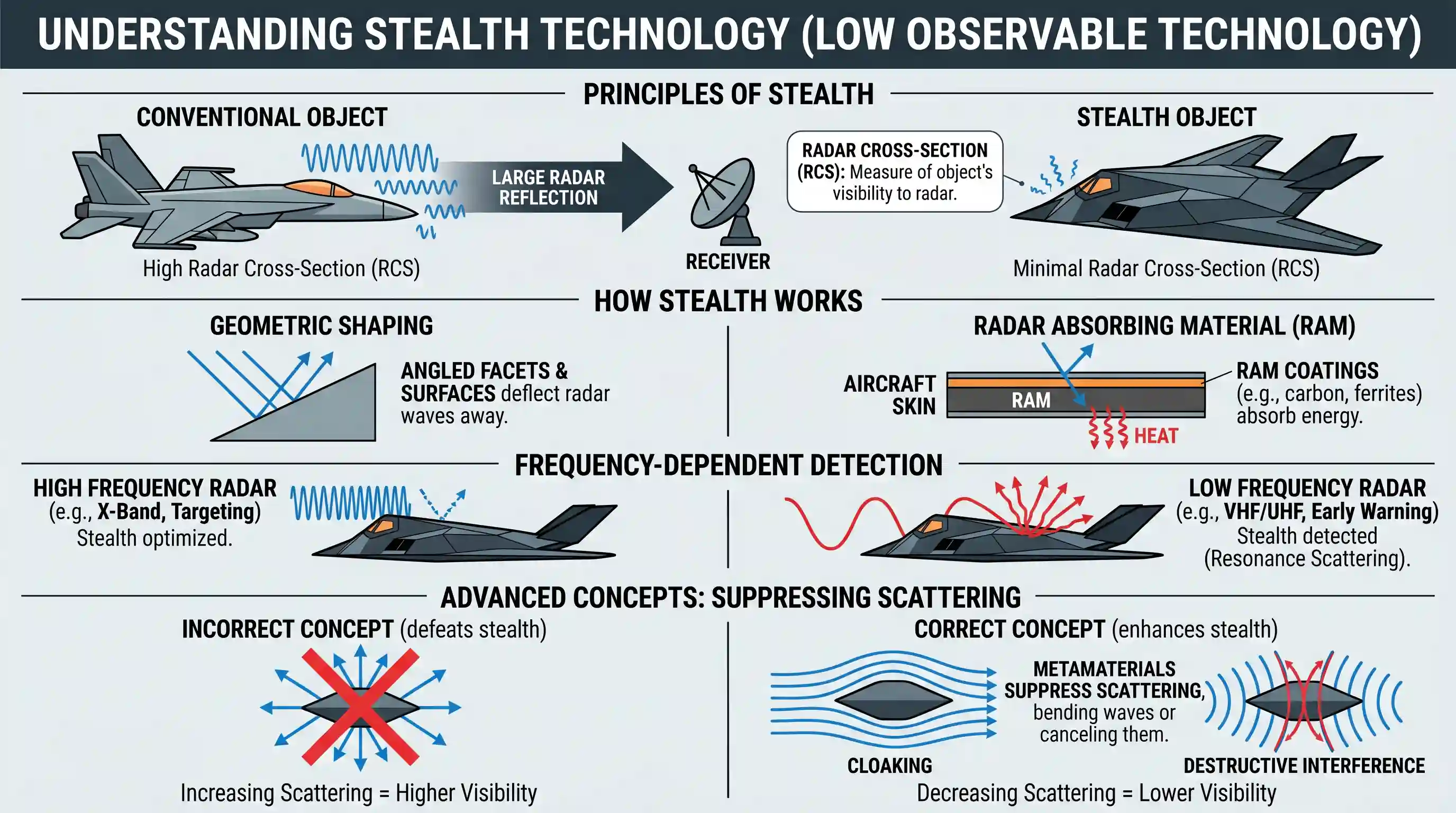 science-technology: Which of the following statements with regard to stealth technology is/are correct ? 1. Stealth objects have a very smal